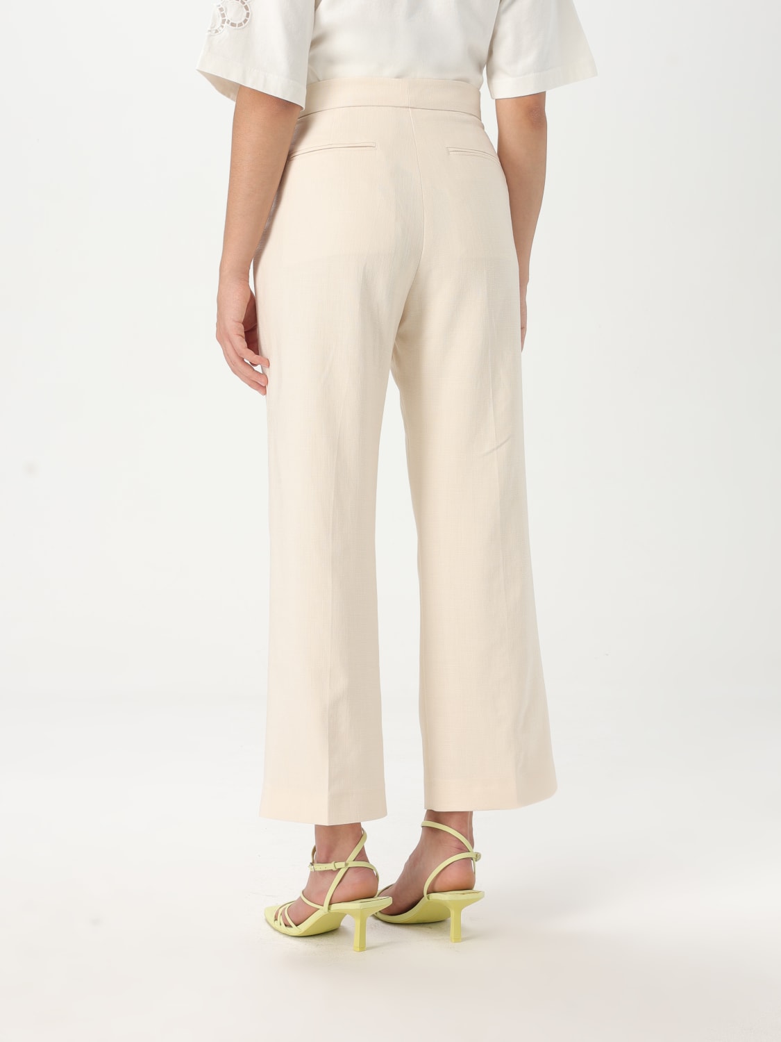 MSGM PANTALONES: Pantalón mujer MSGM, Marfil - Img 2