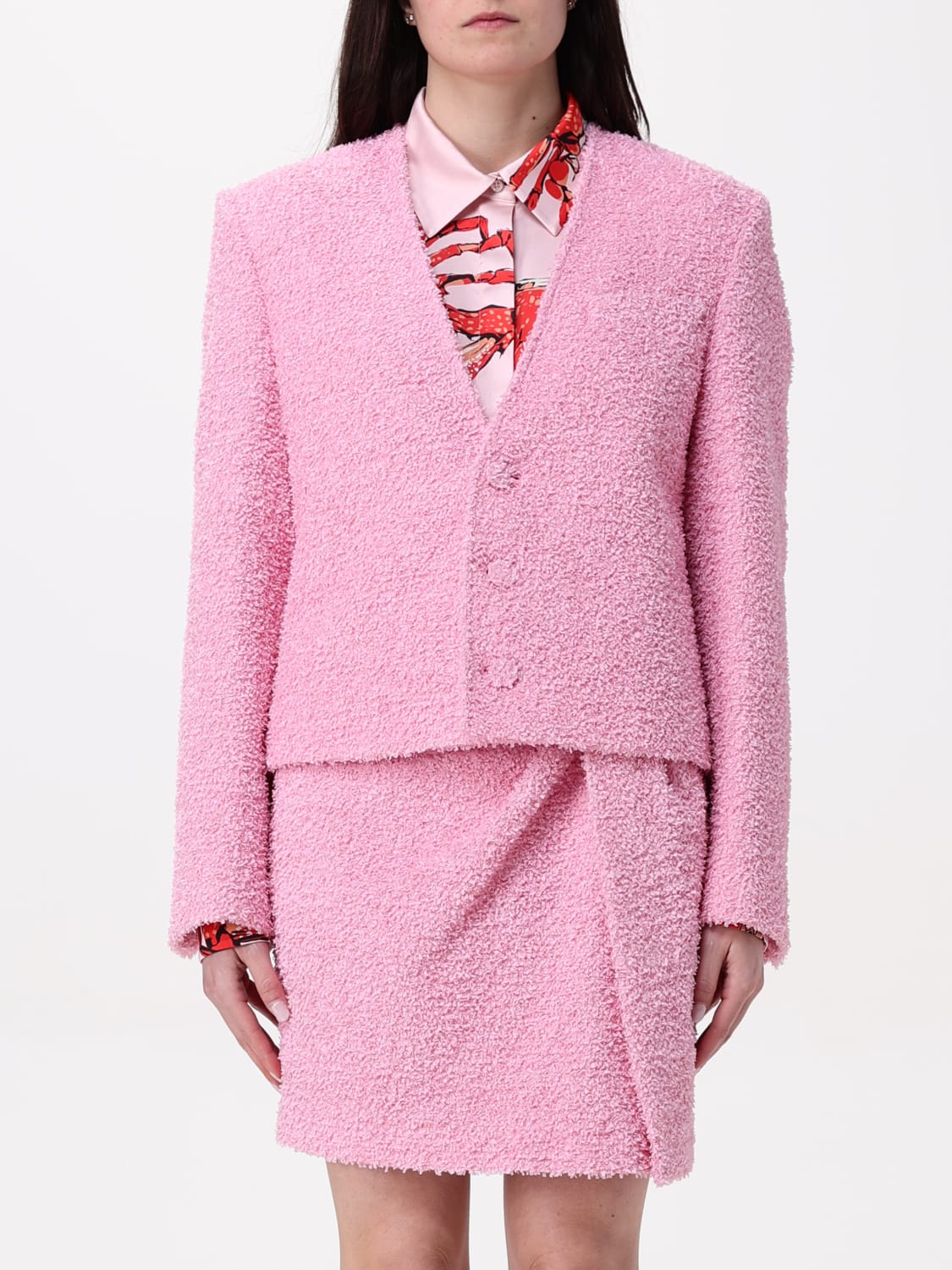 アウターその他 MSGM Woman Blazer Pink 3841MDG15257113 12 MSGM: Blazer woman - Pink | MSGM blazer 3841MDG15257113