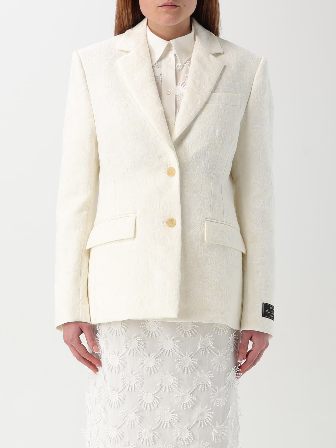 アウターその他 MSGM Woman Blazer Natural 3841MDG19257101 01 MSGM: Blazer woman - Natural | MSGM blazer 3841MDG19257101