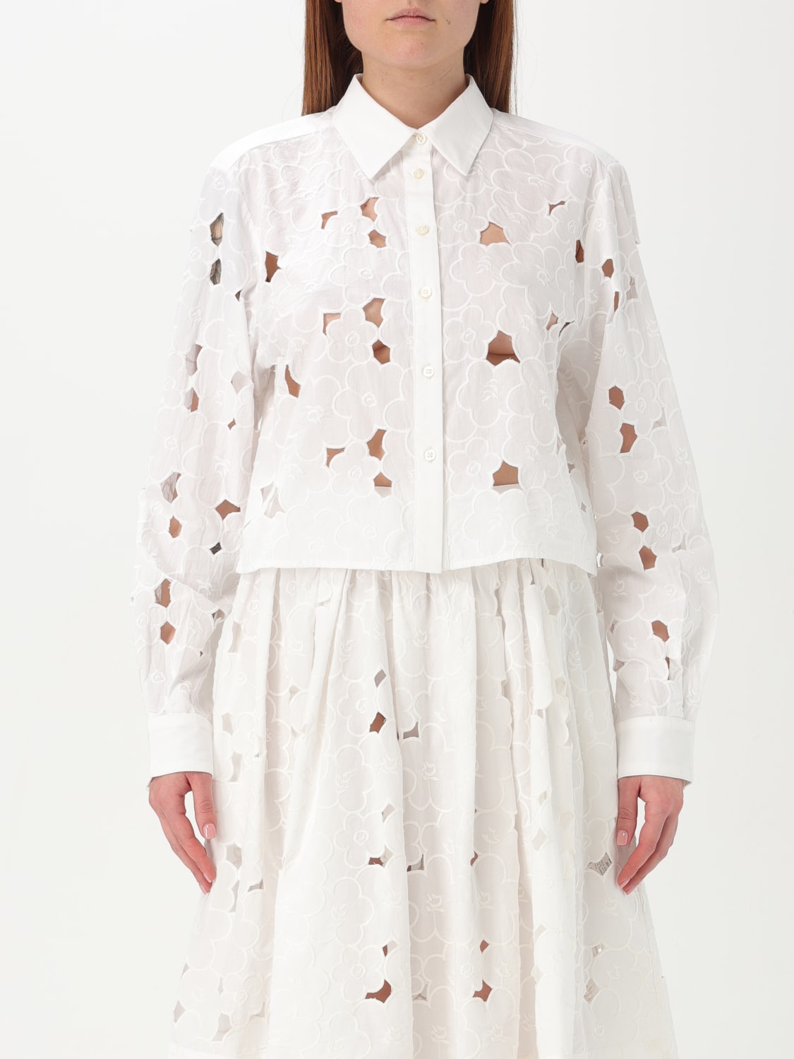 MSGM CAMICIA: Camicia MSGM in cotone , Bianco - Img 1