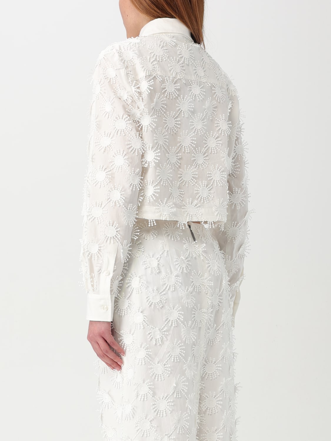 MSGM HEMDBLUSE: Hemdbluse damen MSGM, Weiß - Img 3