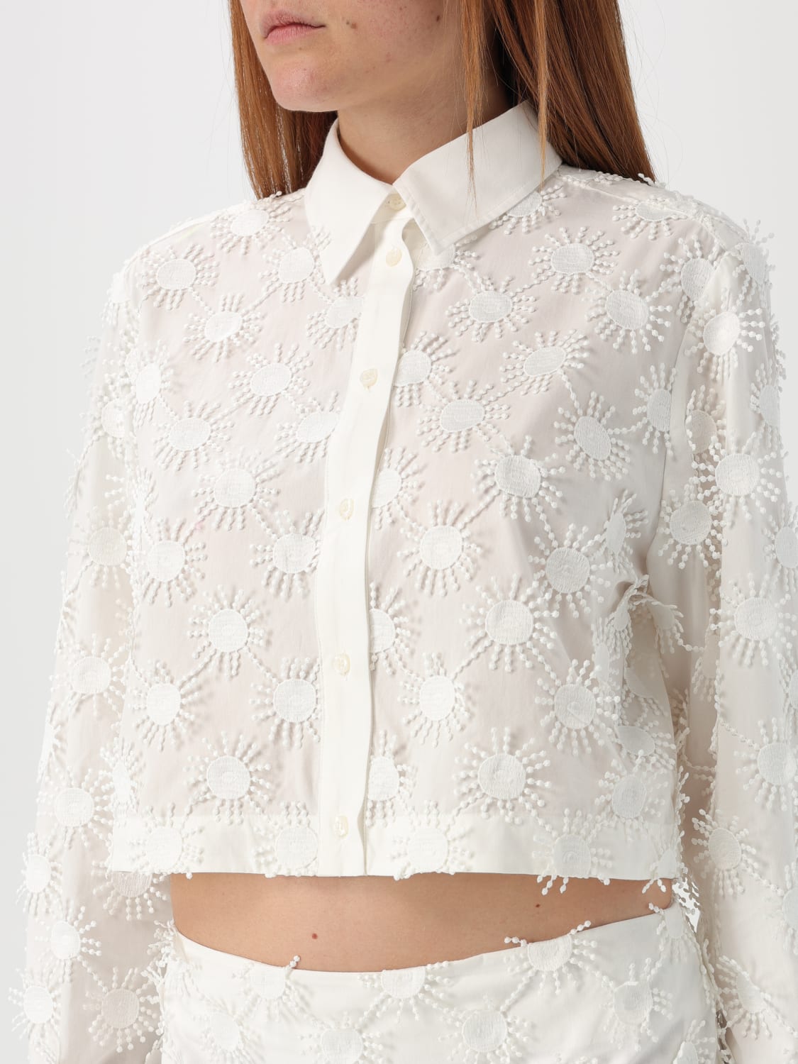 MSGM HEMDBLUSE: Hemdbluse damen MSGM, Weiß - Img 4