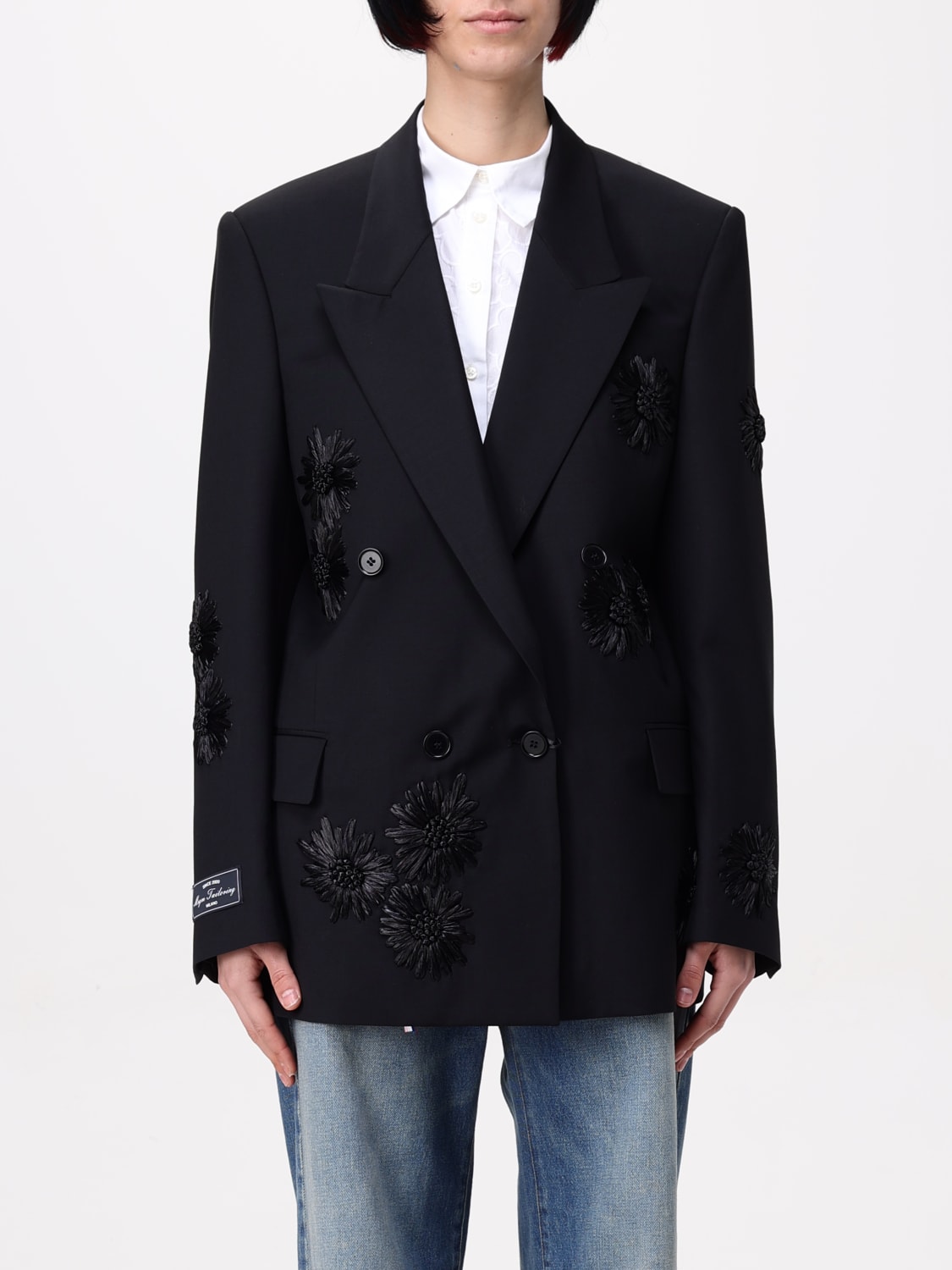 アウターその他 MSGM Woman Blazer Black 3841MDG23X257136 99 MSGM: Blazer woman - Black | MSGM blazer 3841MDG23X257136