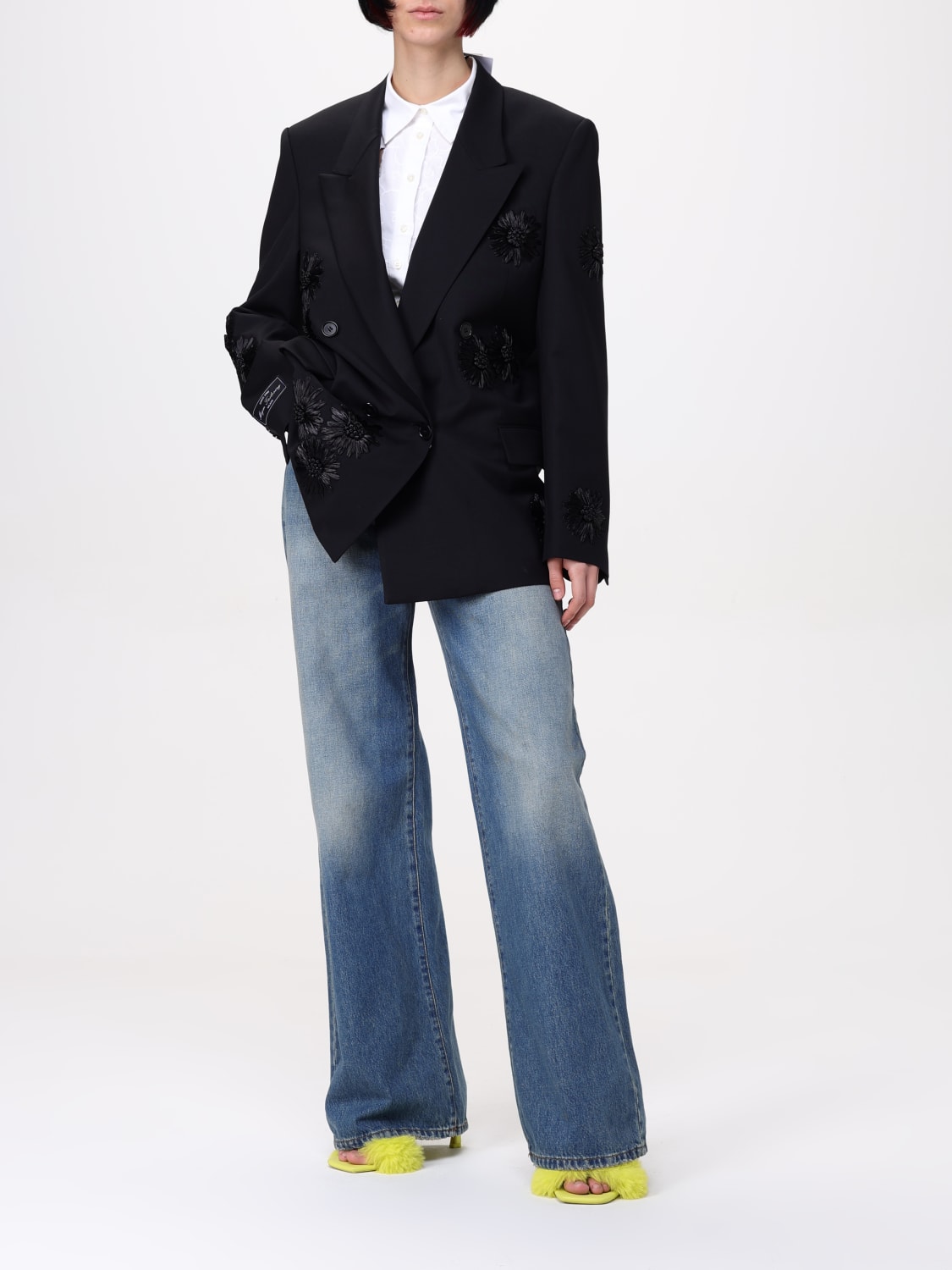 アウターその他 MSGM Woman Blazer Black 3841MDG23X257136 99 MSGM: Blazer woman - Black | MSGM blazer 3841MDG23X257136