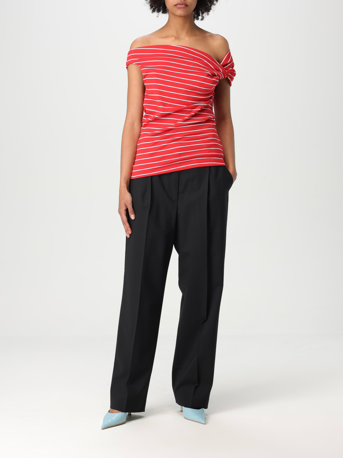 MSGM: Pants woman - Black | MSGM pants 3841MDP03257127