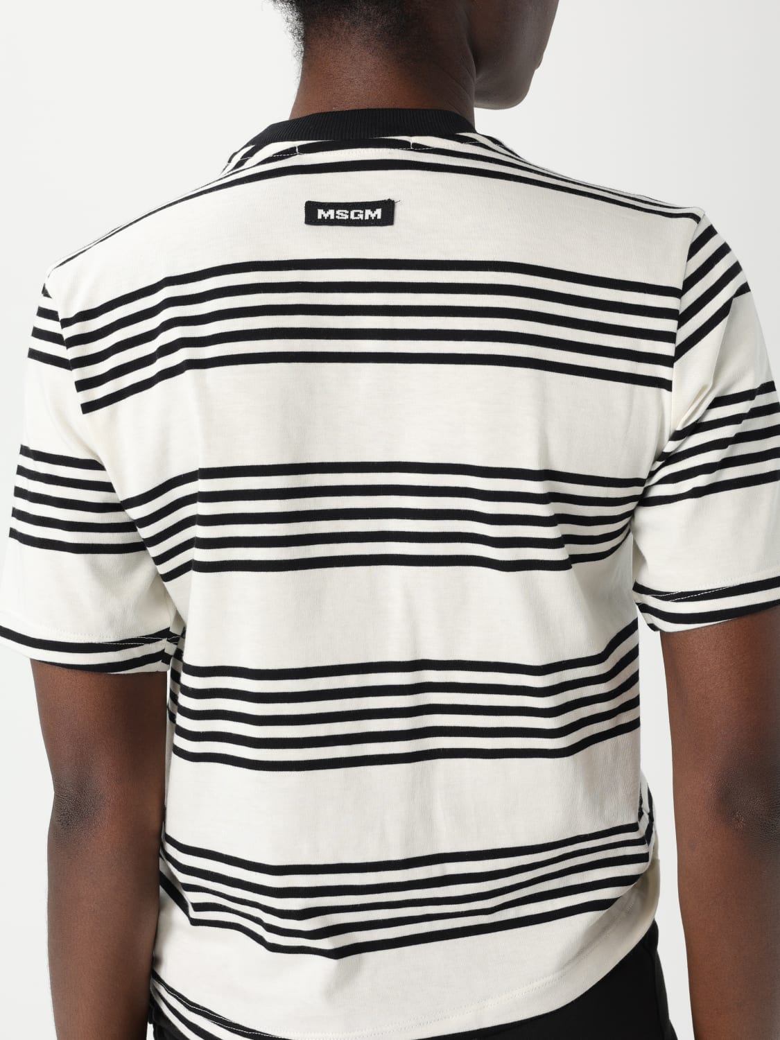 Tシャツ・カットソー MSGM Woman T-Shirt White 3841MDM140257128 02 MSGM: T-shirt woman - White | MSGM t-shirt 3841MDM140257128