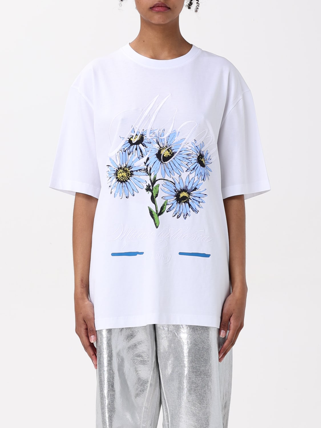 MSGM Tシャツ: Tシャツ レディース MSGM, ホワイト - Img 1
