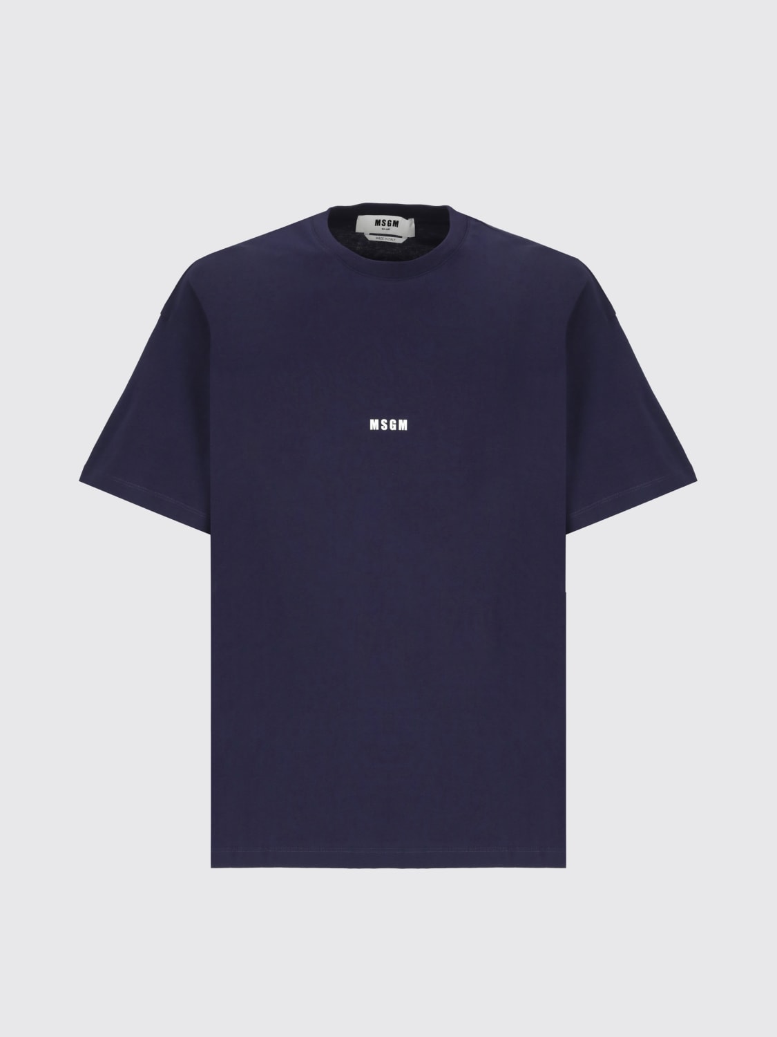 MSGM T-SHIRT: T-shirt men MSGM, Blue - Img 5