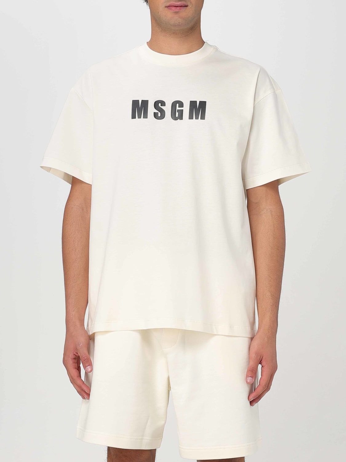 MSGM T-SHIRT: T-shirt men MSGM, Natural - Img 1