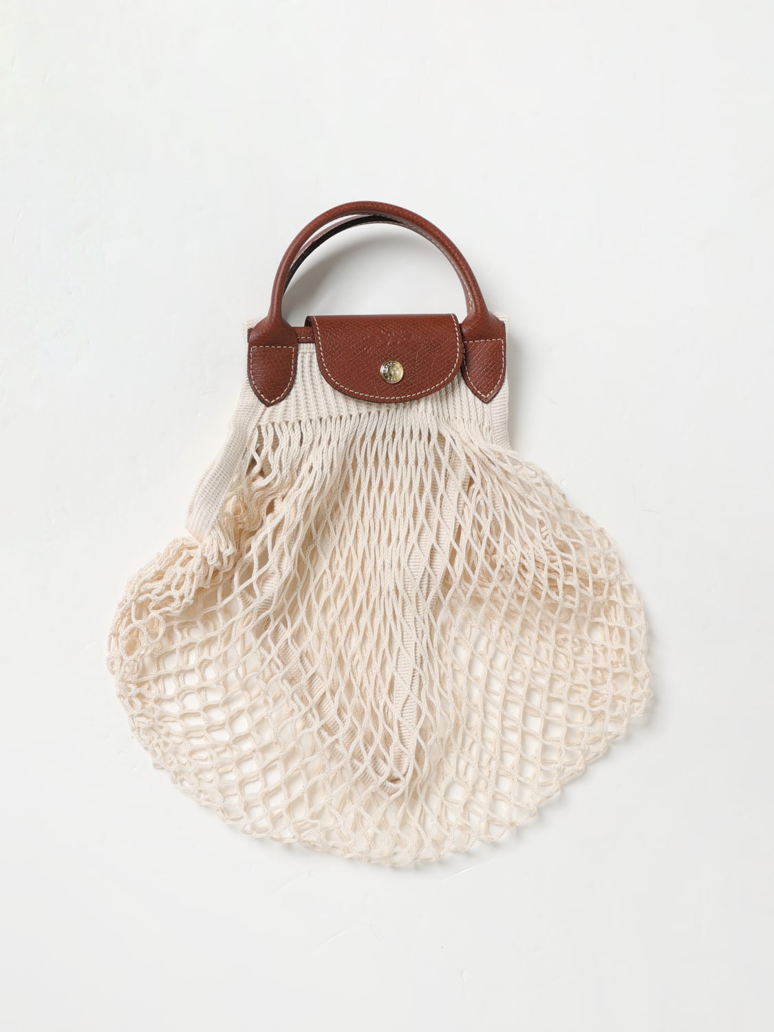 LONGCHAMP HANDBAG: Shoulder bag woman Longchamp, Natural - Img 1