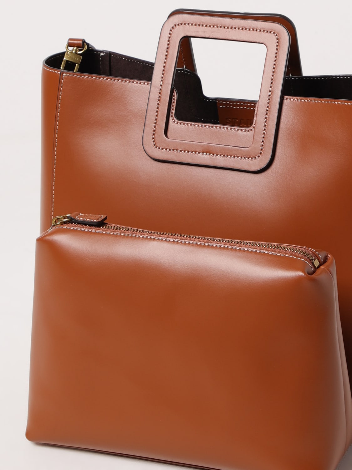 STAUD HANDBAG: Shoulder bag woman Staud, Brown - Img 3