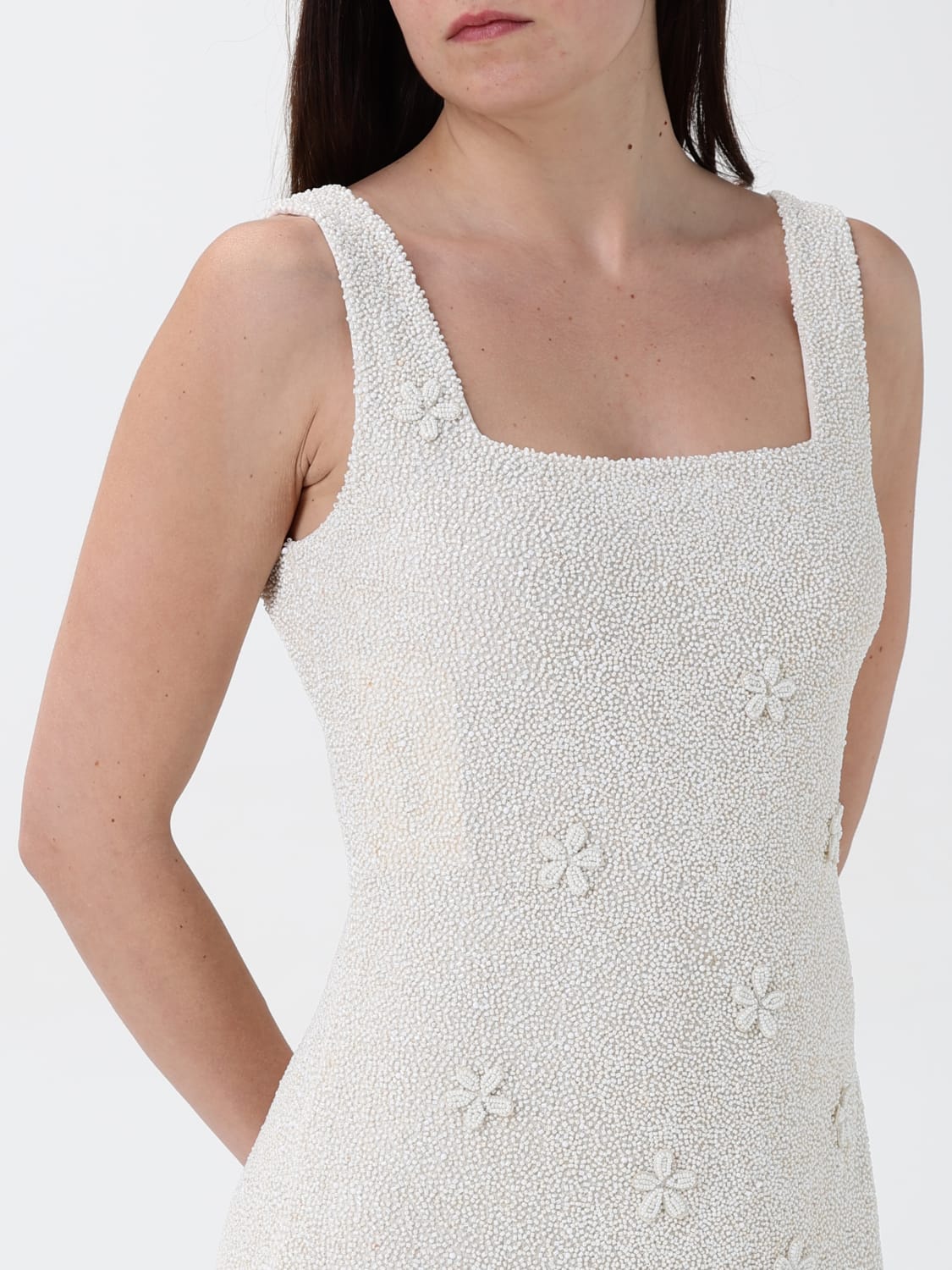 ワンピース STAUD Woman Dress Pearl R24S2188BM IVY STAUD: Dress woman - Pearl | Staud dress R24S2188BM online