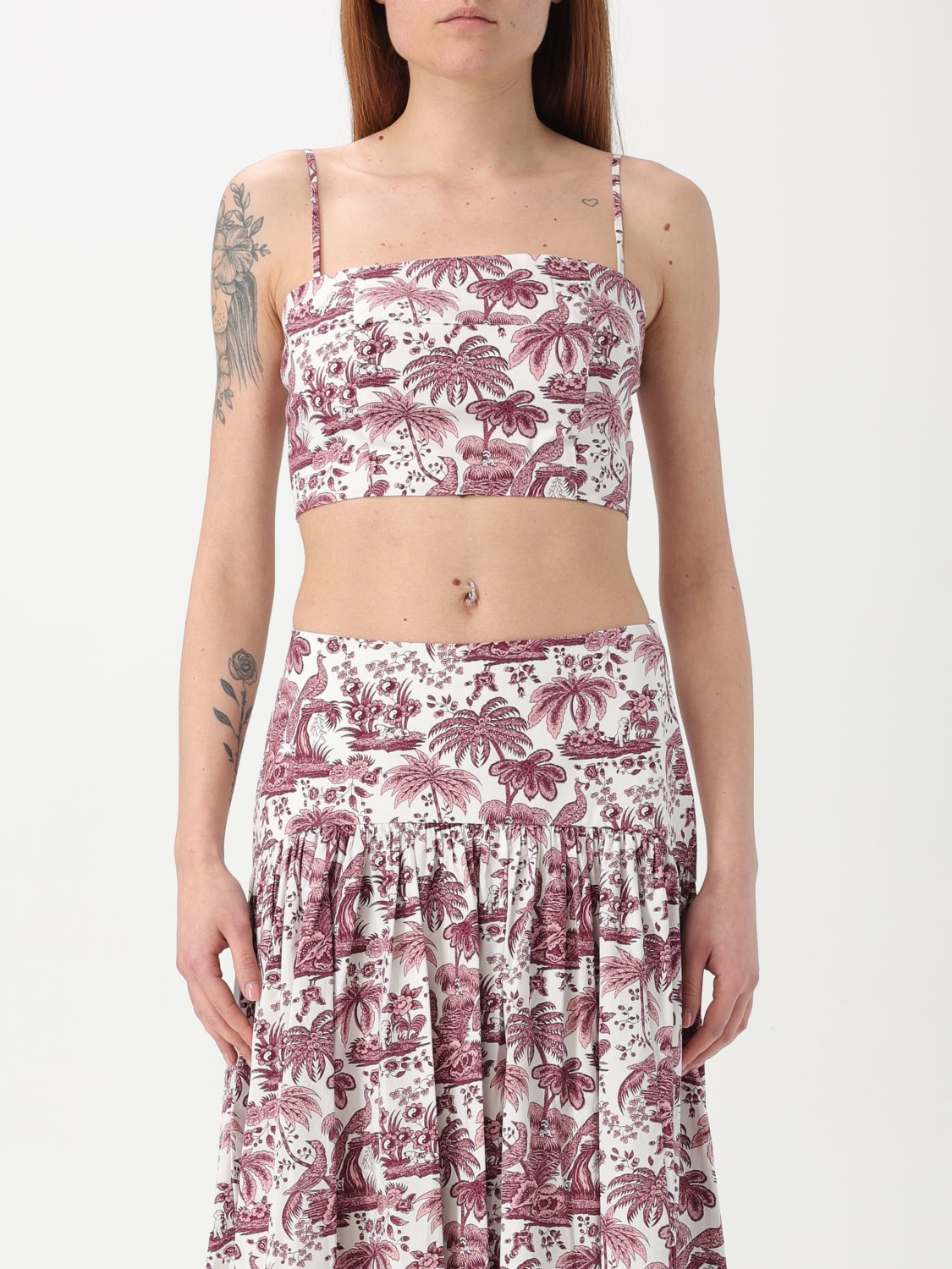 STAUD TOP: Top damen Staud, Burgunderrot - Img 1