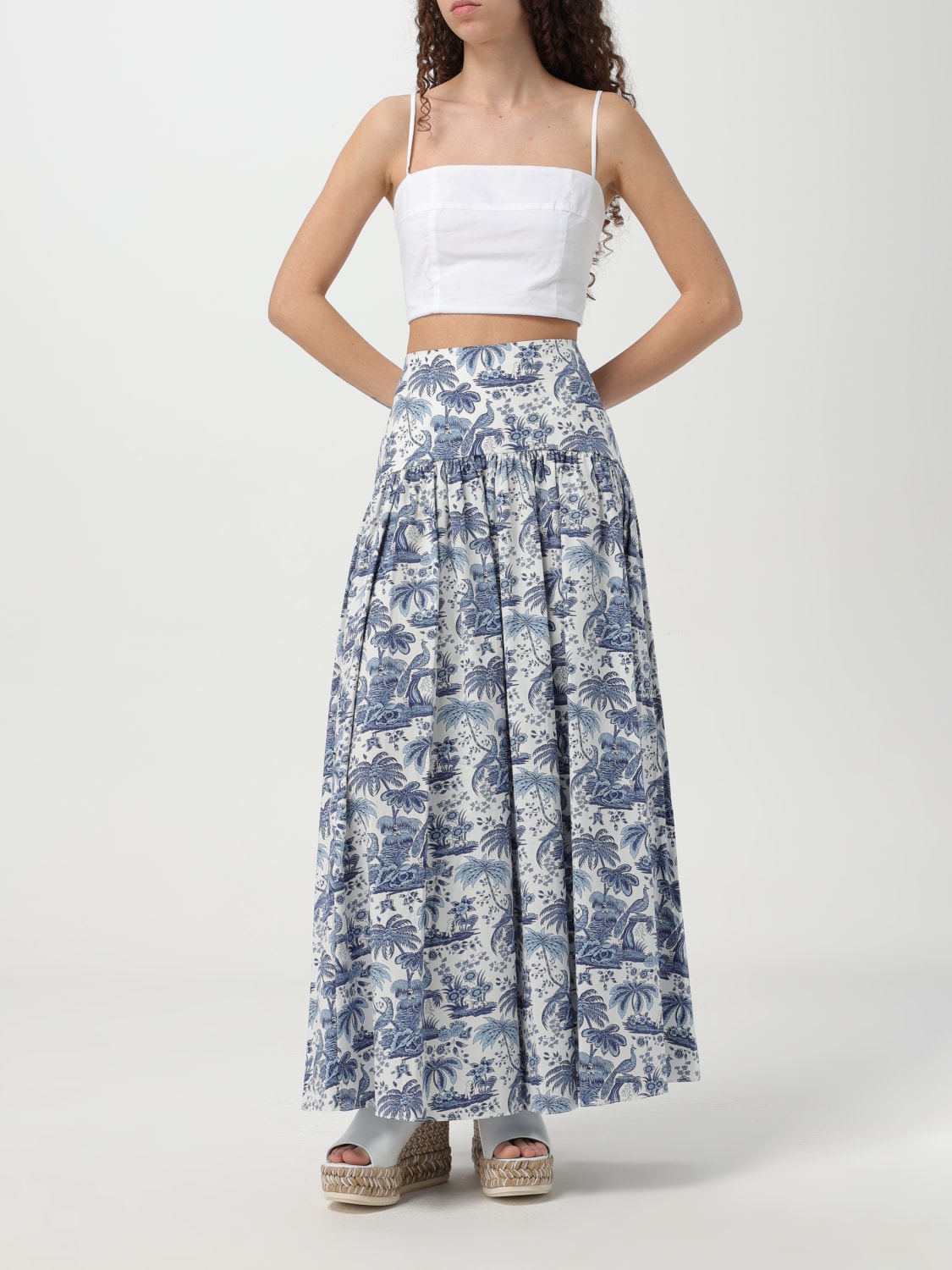 STAUD FALDA: Falda mujer Staud, Celeste - Img 2