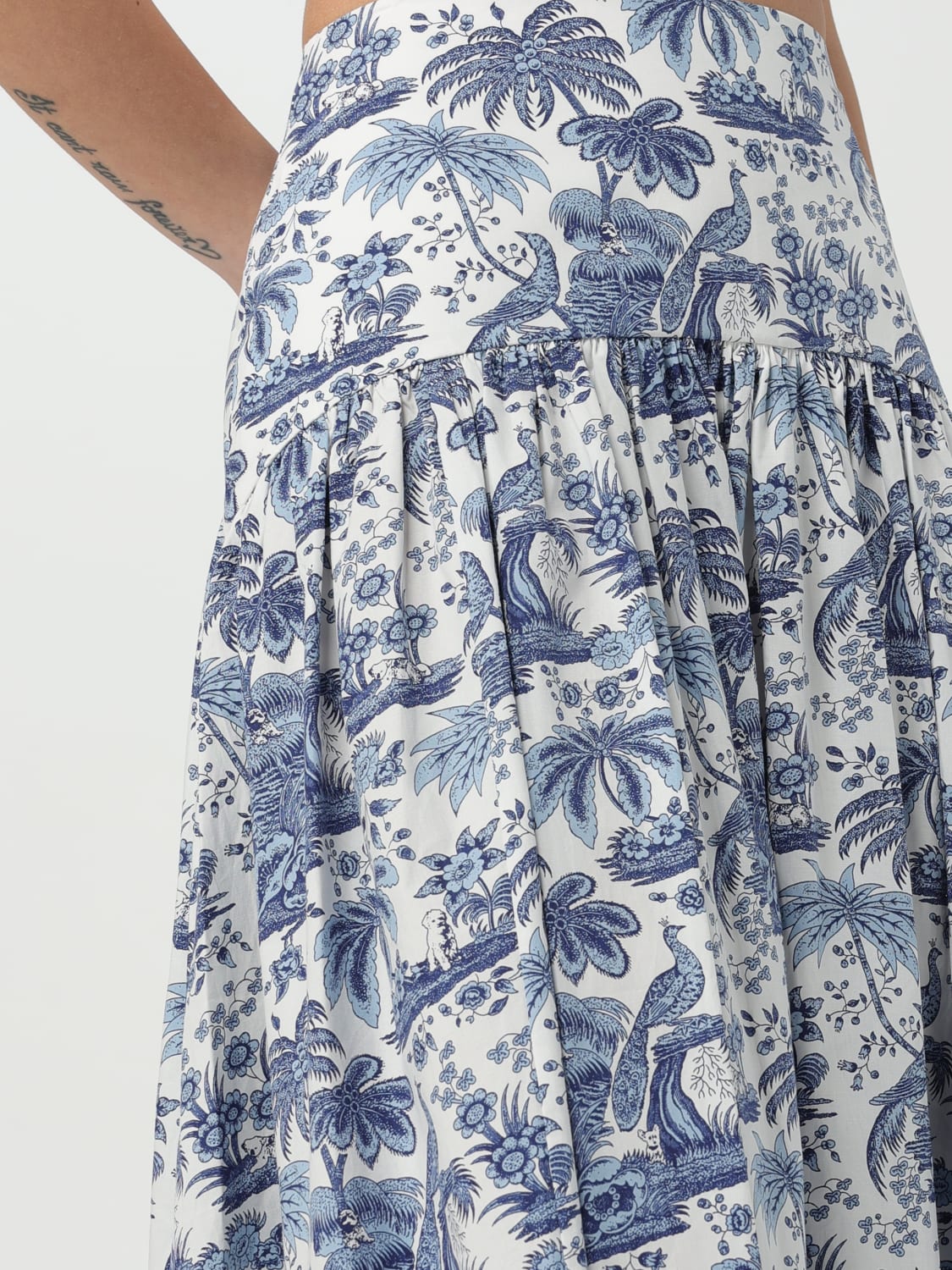 STAUD FALDA: Falda mujer Staud, Celeste - Img 4