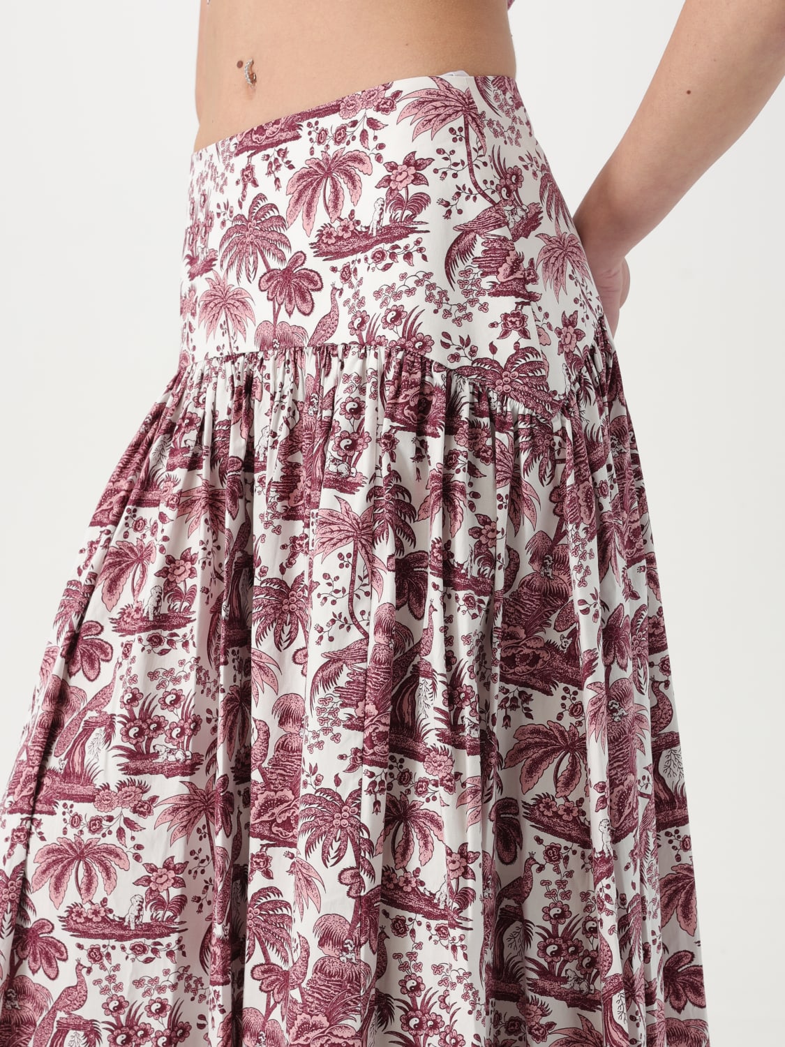 STAUD ROCK: Rock damen Staud, Burgunderrot - Img 4