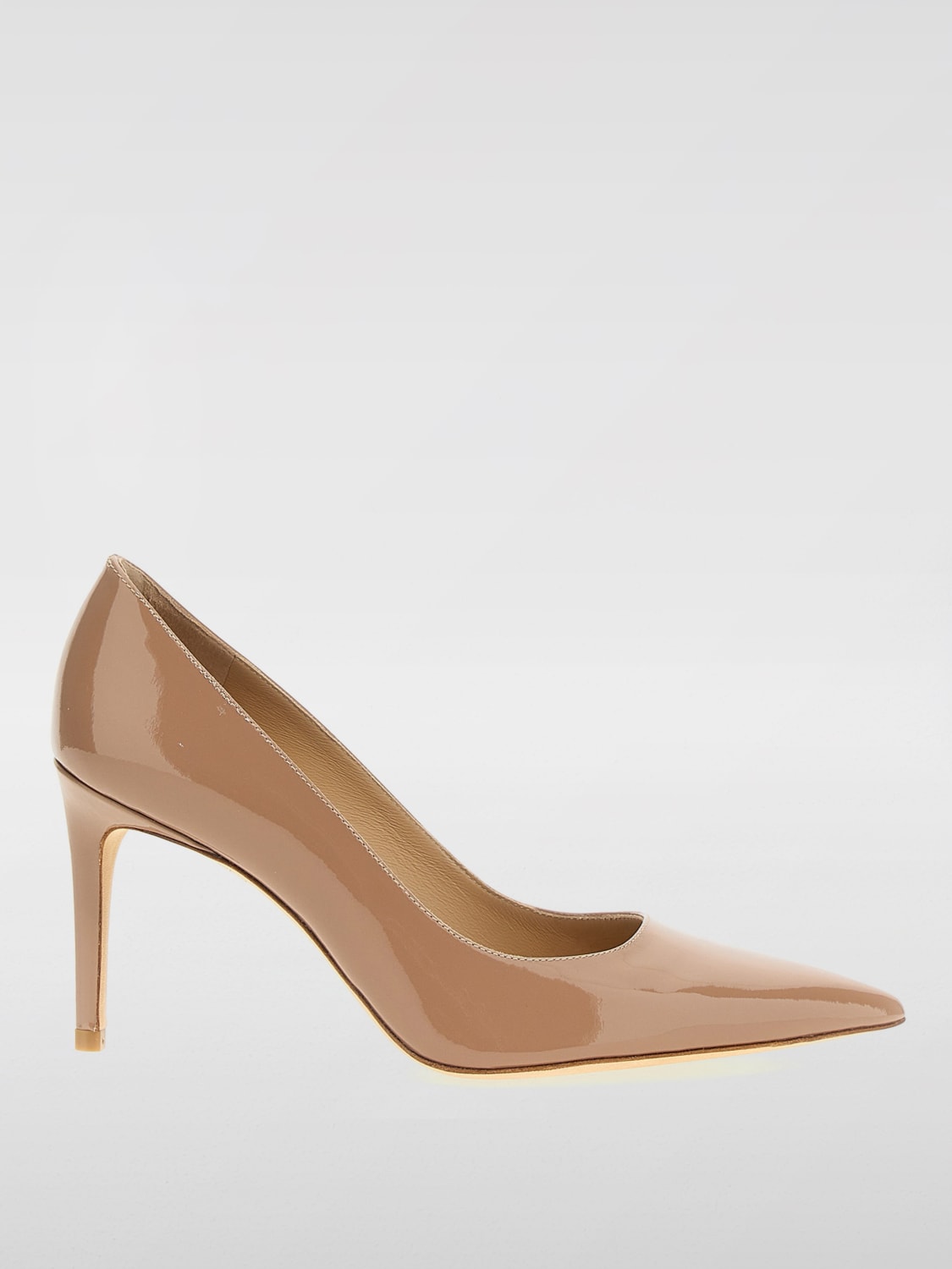 STUART WEITZMAN DÉCOLLETÉ: Décolleté Power Stuart Weitzman in vernice , Beige - Img 1