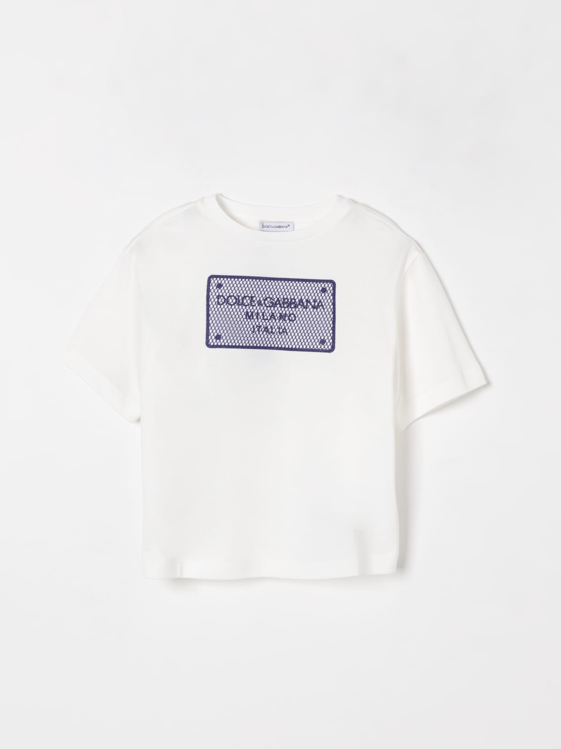 DOLCE & GABBANA T-SHIRT: T-shirt Dolce & Gabbana in cotone , Bianco - Img 1