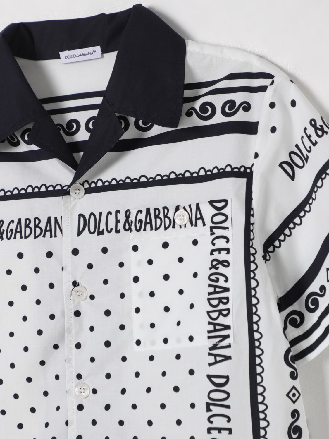 DOLCE & GABBANA CAMISA: Camisa niños Dolce & Gabbana, Blanco - Img 3