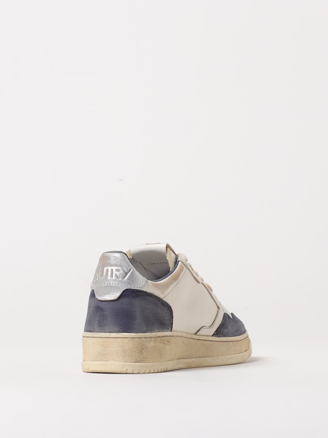 AUTRY SNEAKERS: Sneakers Super Vintage Autry in pelle used , Bianco - Img 3