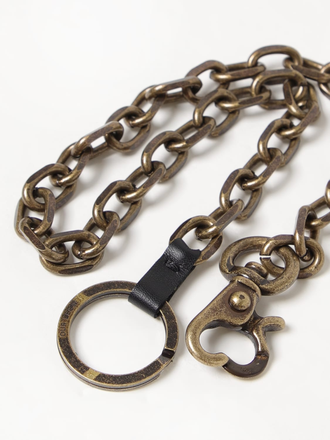 OUR LEGACY GIOIELLO: Collana Ladon Our Legacy in maglia anticata di ottone , Bronzo - Img 2