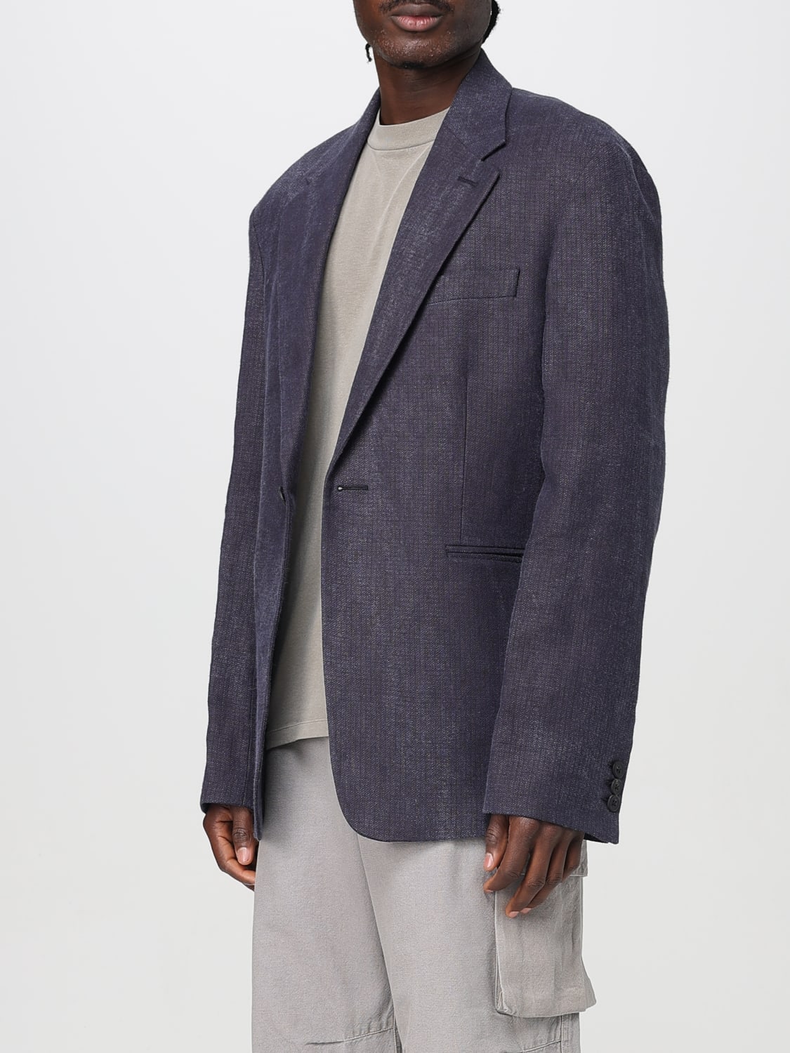 OUR LEGACY JACKE: Blazer herren Our Legacy, Burgunderrot - Img 4