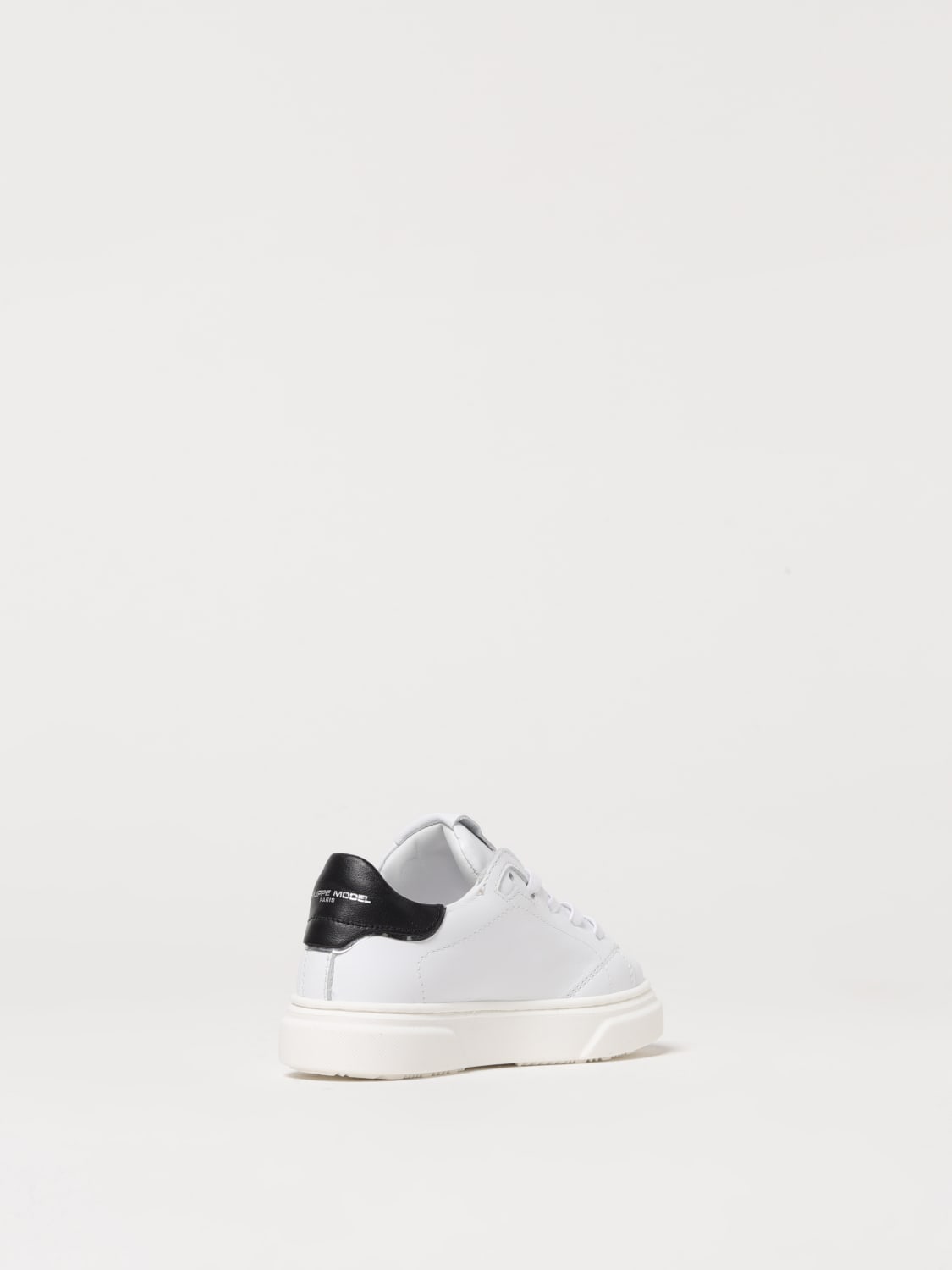 PHILIPPE MODEL JUNIOR SNEAKERS: Sneakers Philippe Model Junior in pelle laminata , Bianco 1 - Img 3