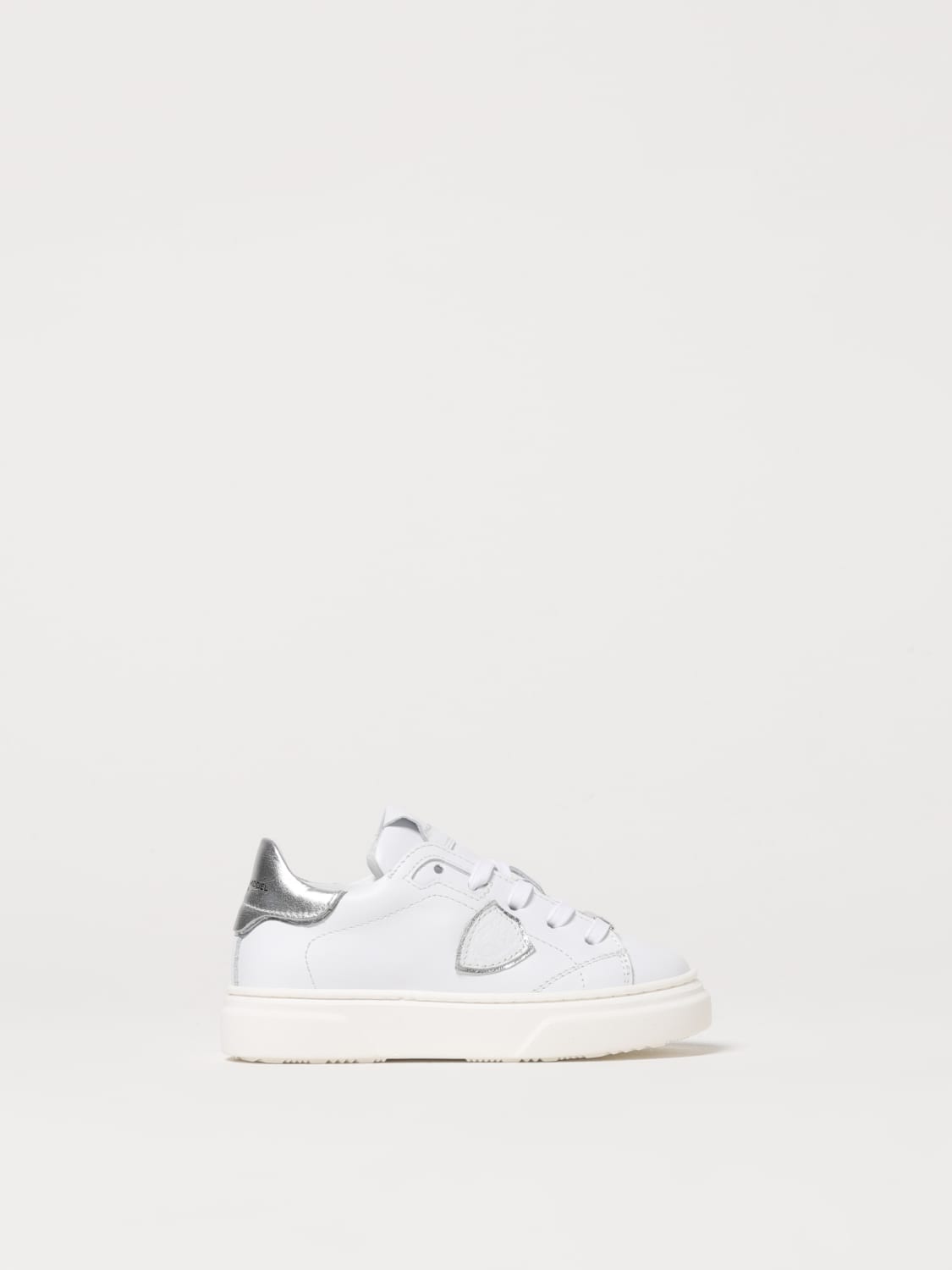 PHILIPPE MODEL JUNIOR SNEAKERS: Sneakers Philippe Model Junior in pelle , Bianco - Img 1