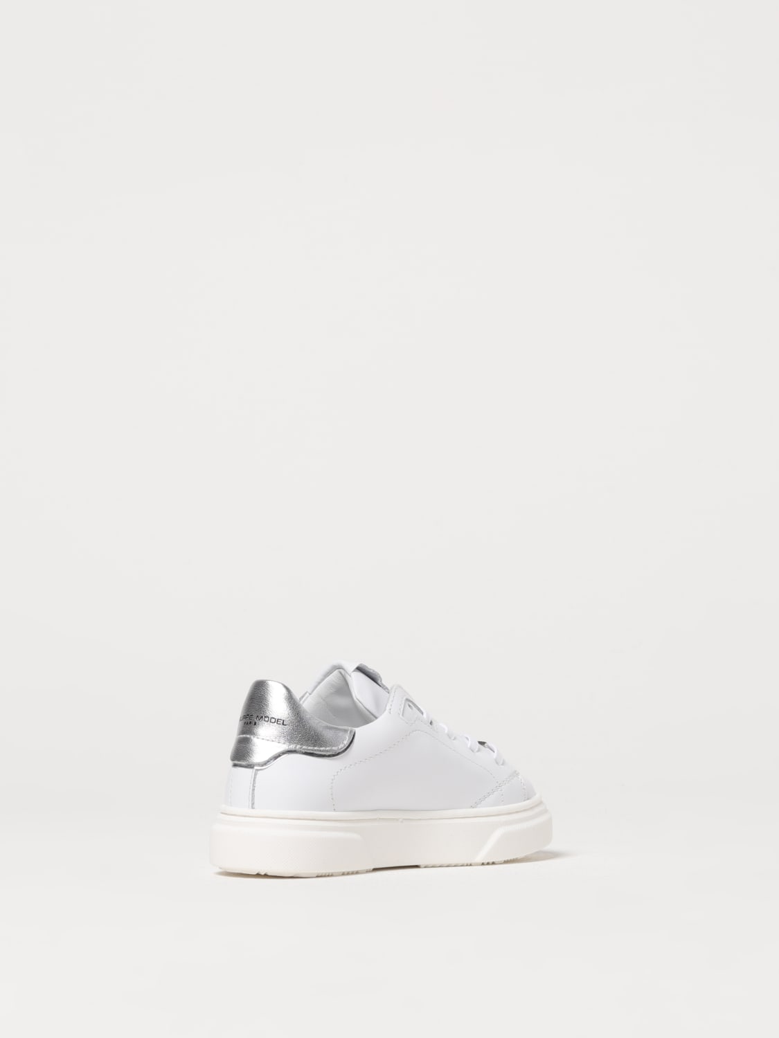 PHILIPPE MODEL JUNIOR SNEAKERS: Sneakers Philippe Model Junior in pelle , Bianco - Img 3
