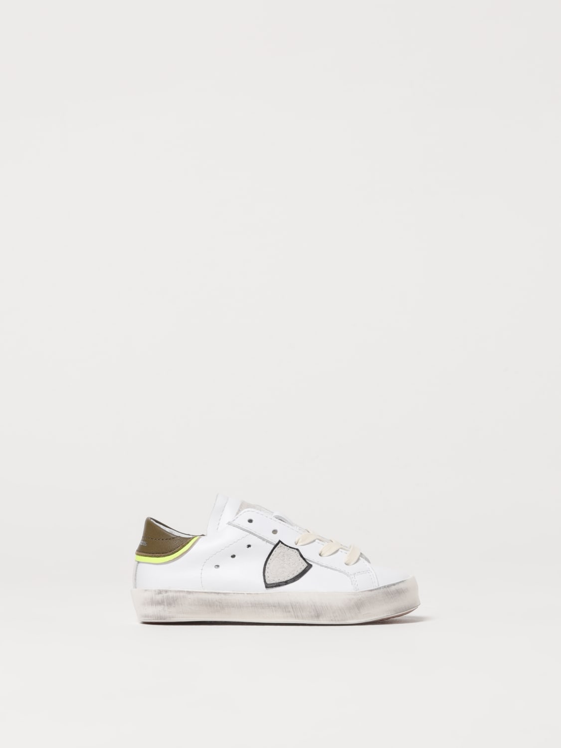 PHILIPPE MODEL JUNIOR SNEAKERS: Sneakers Paris Philippe Model Junior in pelle , Bianco - Img 1