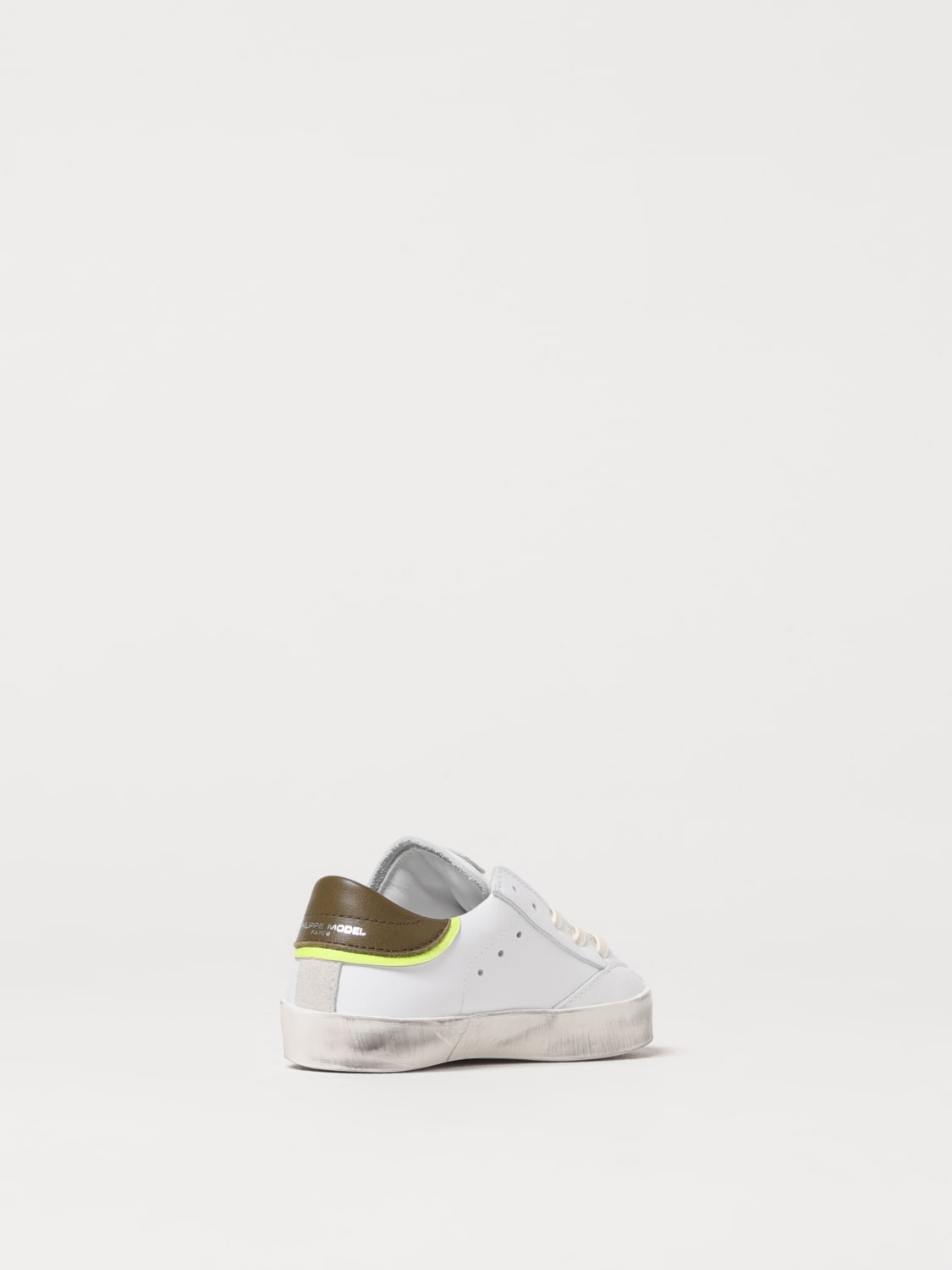 PHILIPPE MODEL JUNIOR SNEAKERS: Sneakers Paris Philippe Model Junior in pelle , Bianco - Img 3
