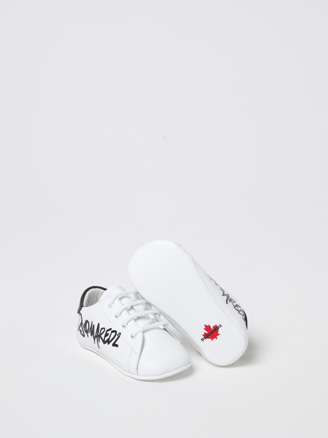DSQUARED2 SNEAKERS: Sneakers Dsquared2 in pelle, Bianco - Img 2