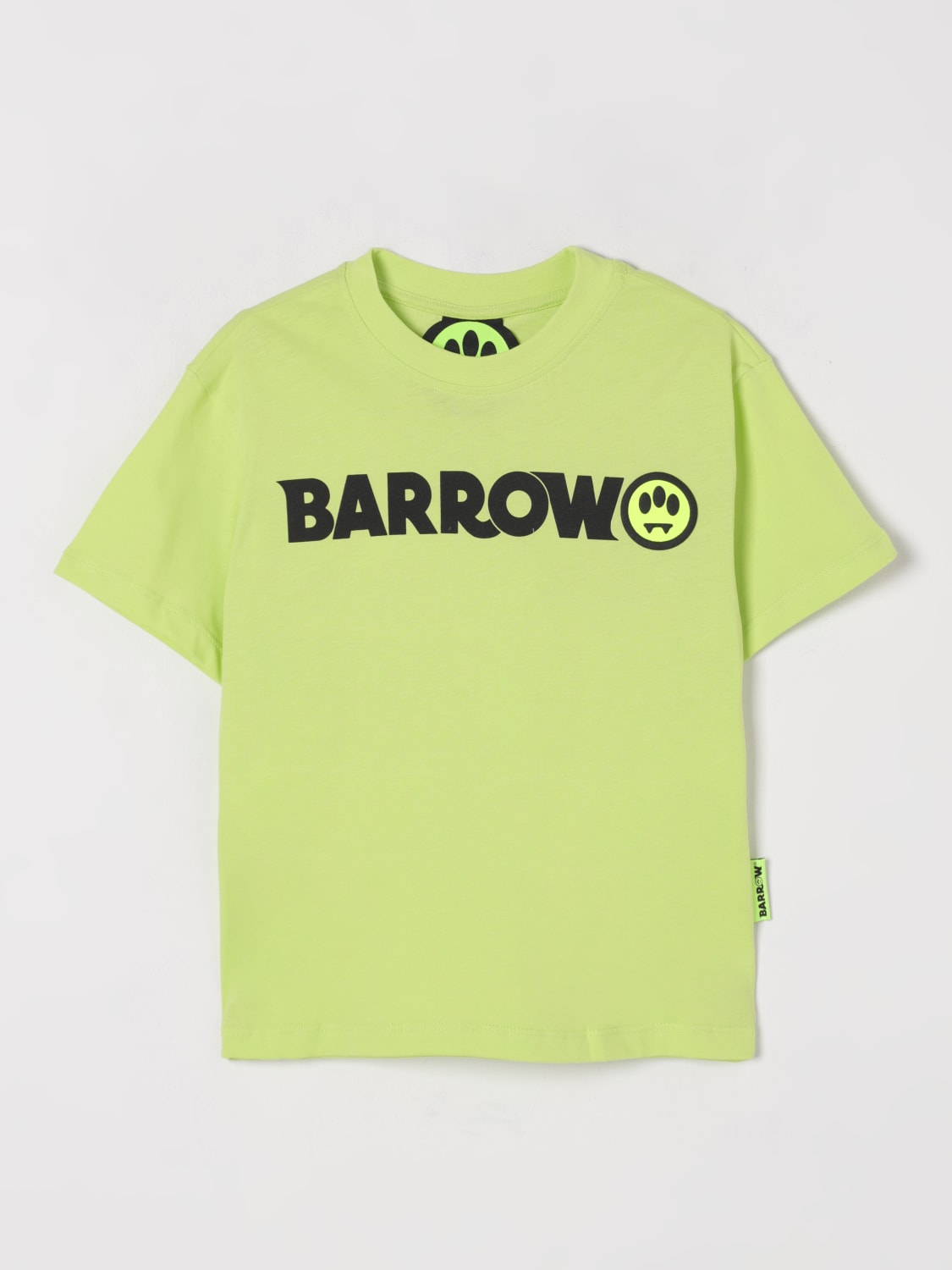 BARROW KIDS T-SHIRT: T-shirt in cotone con logo Barrow Kids, Lime - Img 1
