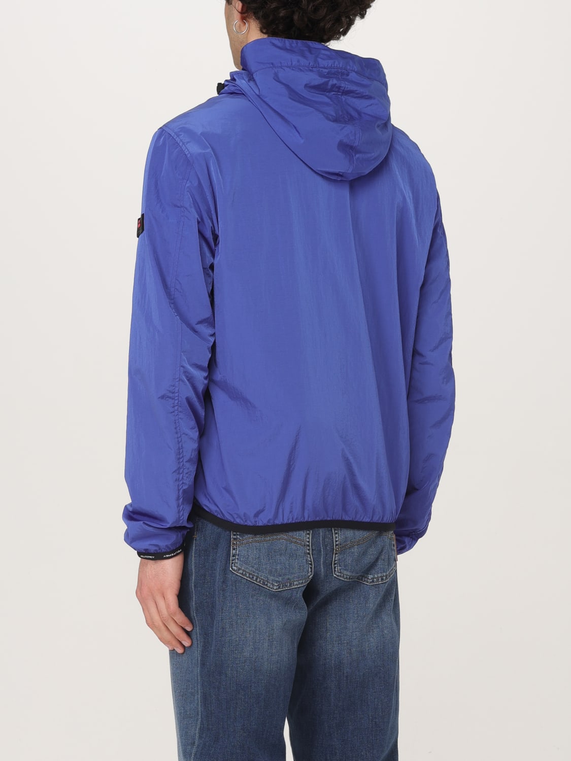 PEUTEREY GIACCA: Giubbotto Peuterey in nylon con cappuccio , Zaffiro - Img 2
