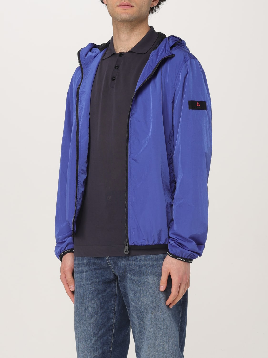 PEUTEREY GIACCA: Giubbotto Peuterey in nylon con cappuccio , Zaffiro - Img 3