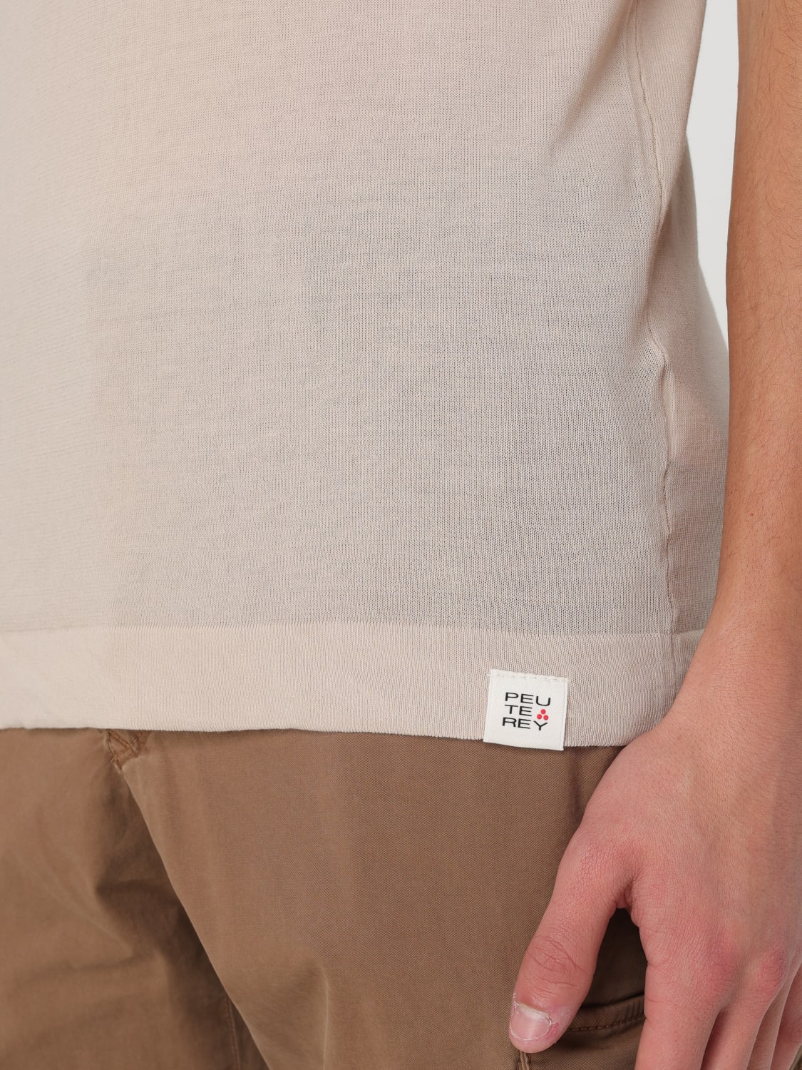 PEUTEREY POLO衫: Polo衫 男士 Peuterey, 米色 - Img 3