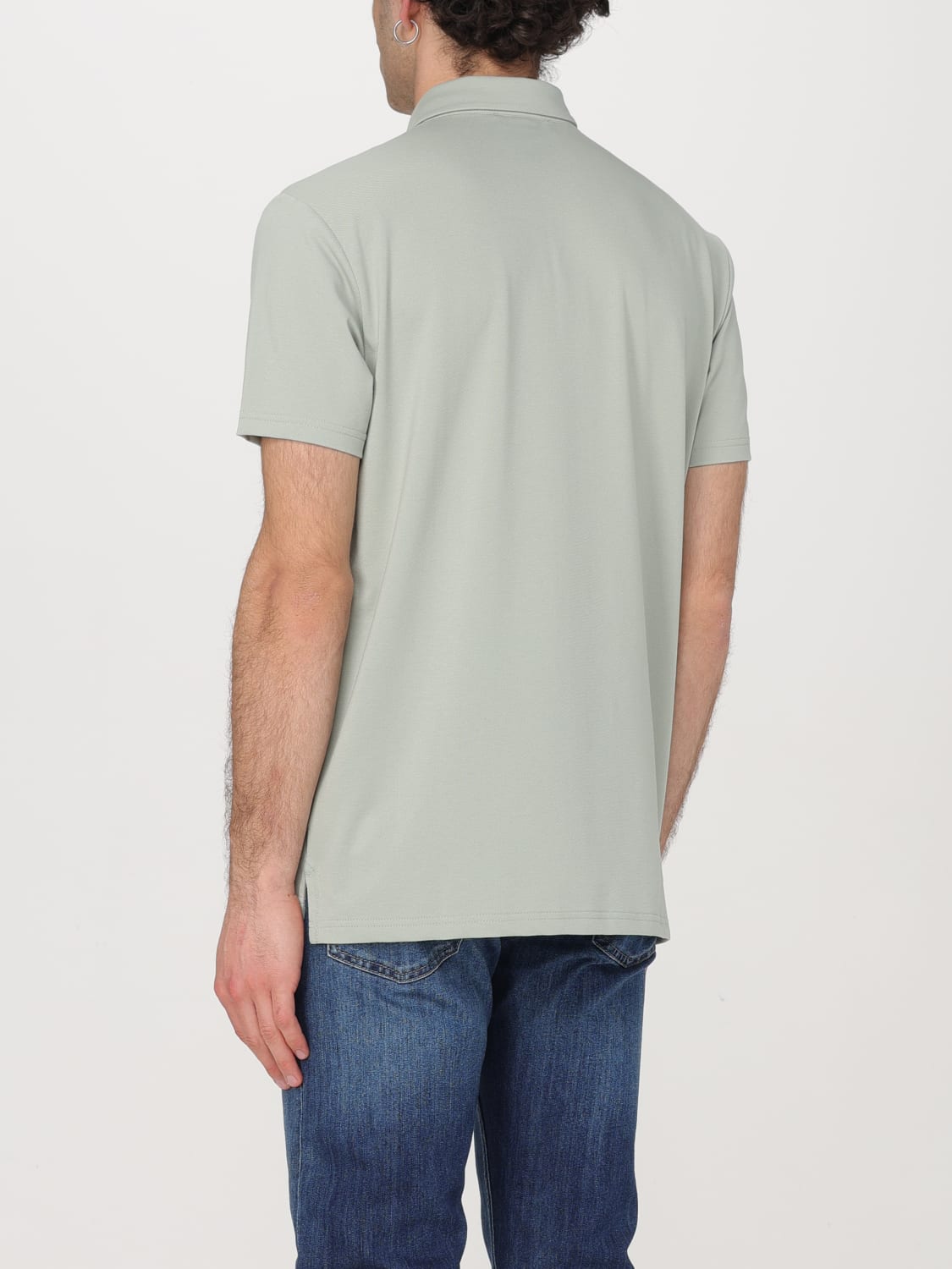 PEUTEREY POLO: Polo in misto cotone con logo Peuterey, Verde - Img 2