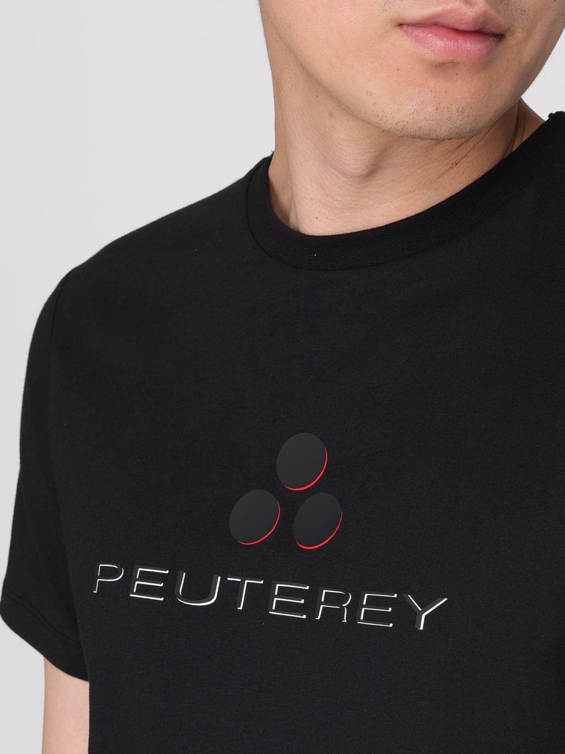 Tシャツ・カットソー PEUTEREY Men T-shirt Black PEU547999011969 NER PEUTEREY: T-shirt men - Black | Peuterey t-shirt