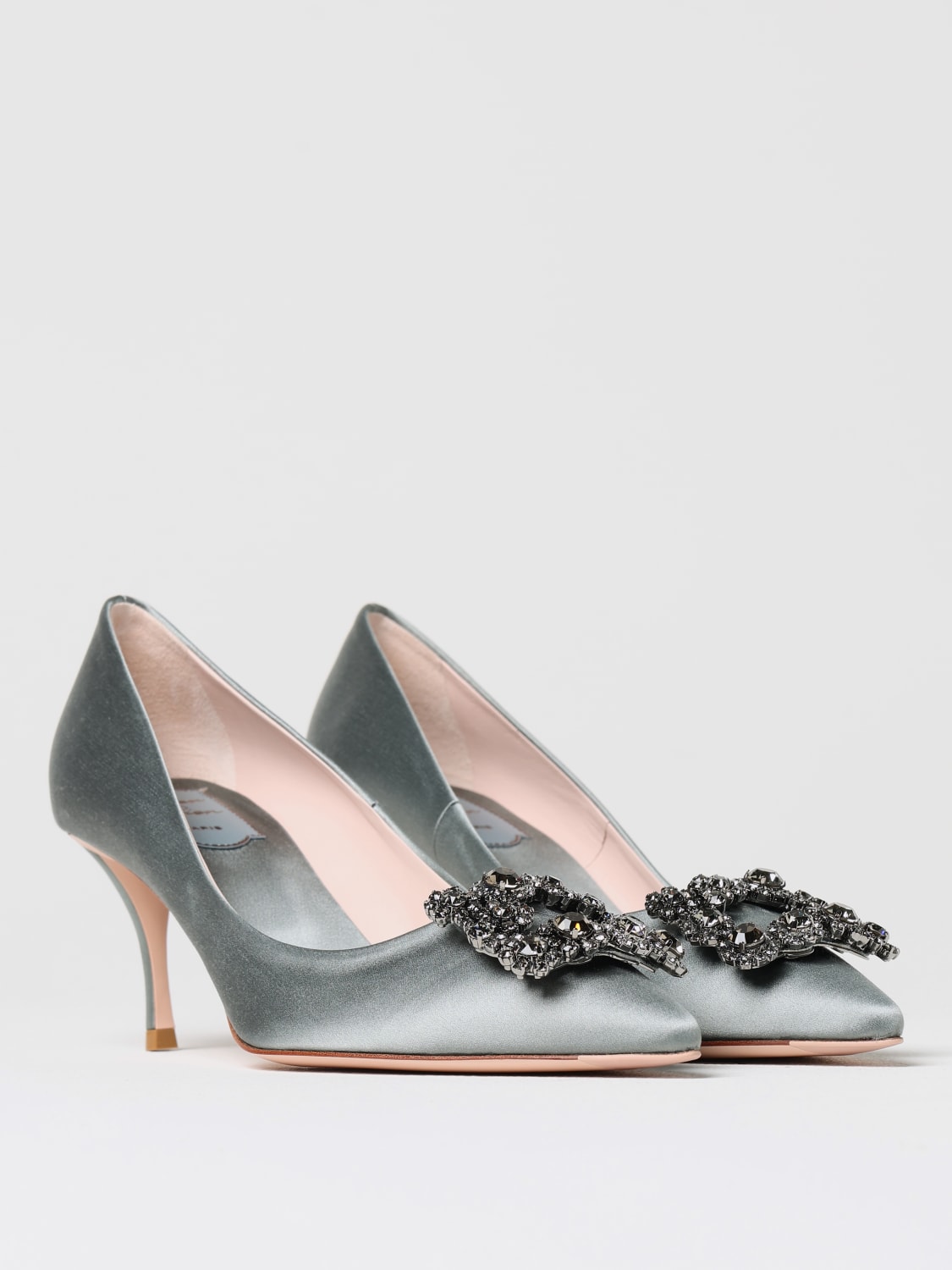シューズ・サンダルその他 ROGER VIVIER Woman High heel shoes Grey RVW00600920D1P B206 Viv' In The City Pumps in patent leather Black Woman
