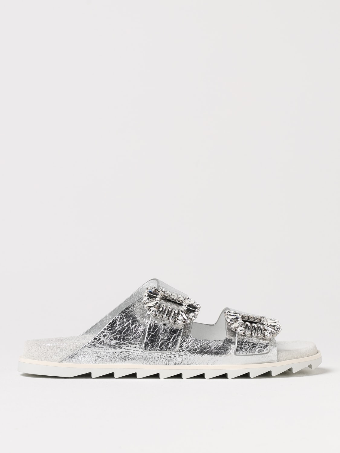 ROGER VIVIER FLAT SANDAL: Shoes woman Roger Vivier, Beige - Img 1