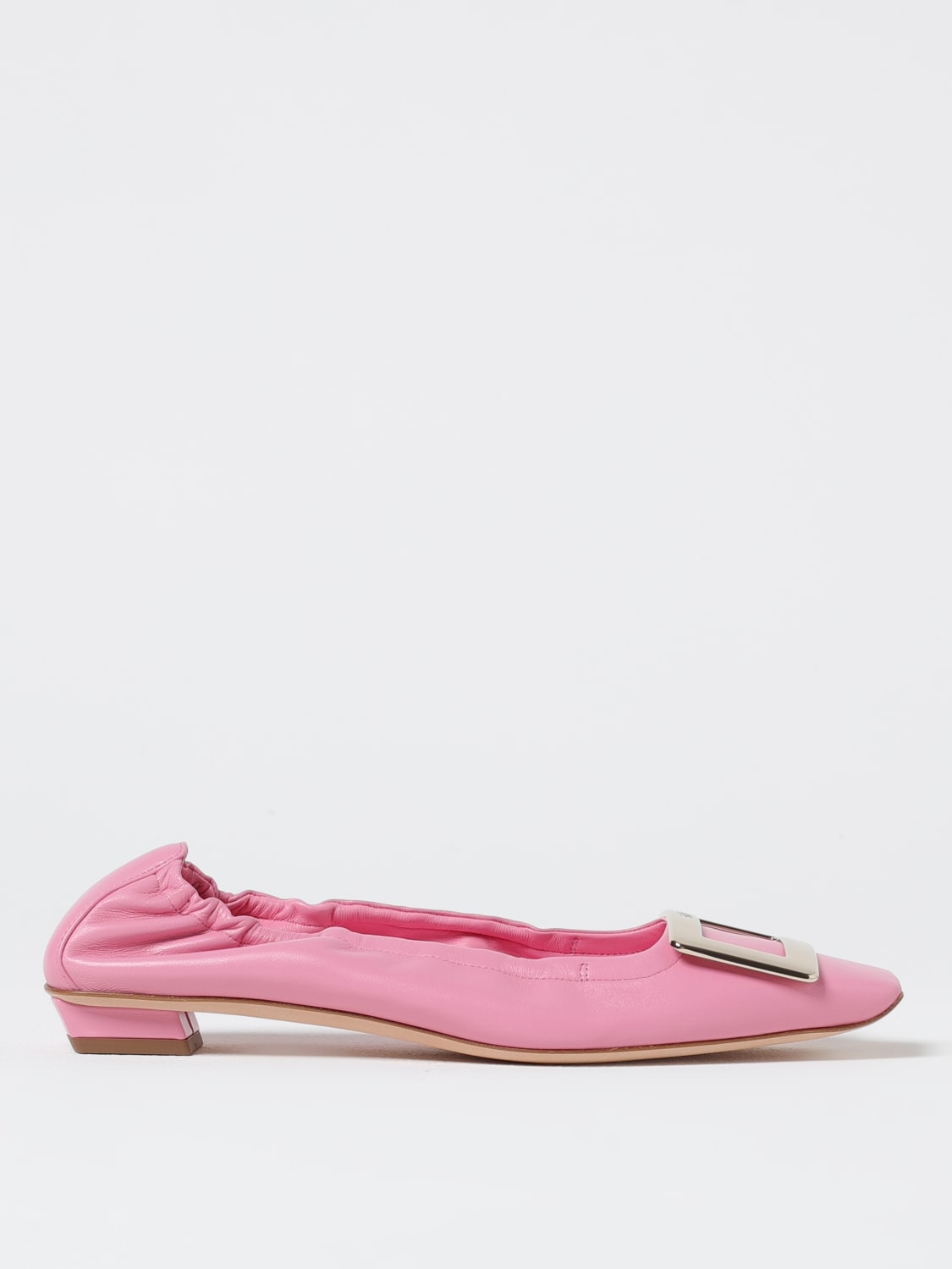 ROGER VIVIER BALLERINE: Ballerina Belle Vivier Roger Vivier in pelle , Rosa - Img 1