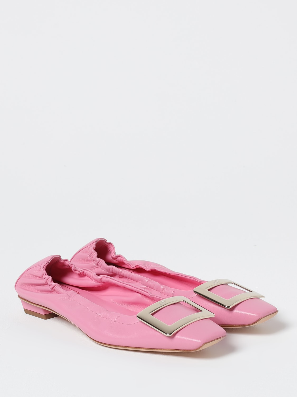 ROGER VIVIER BALLERINE: Ballerina Belle Vivier Roger Vivier in pelle , Rosa - Img 2