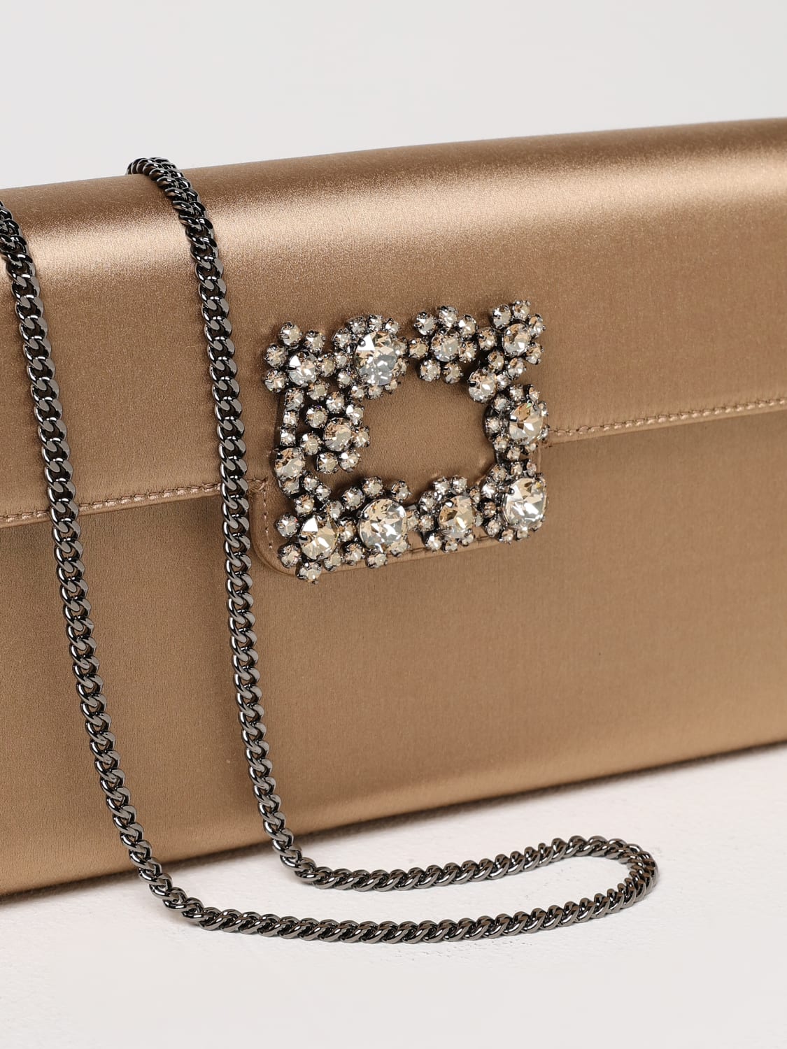 ROGER VIVIER: Shoulder bag woman - Beige | Roger Vivier
