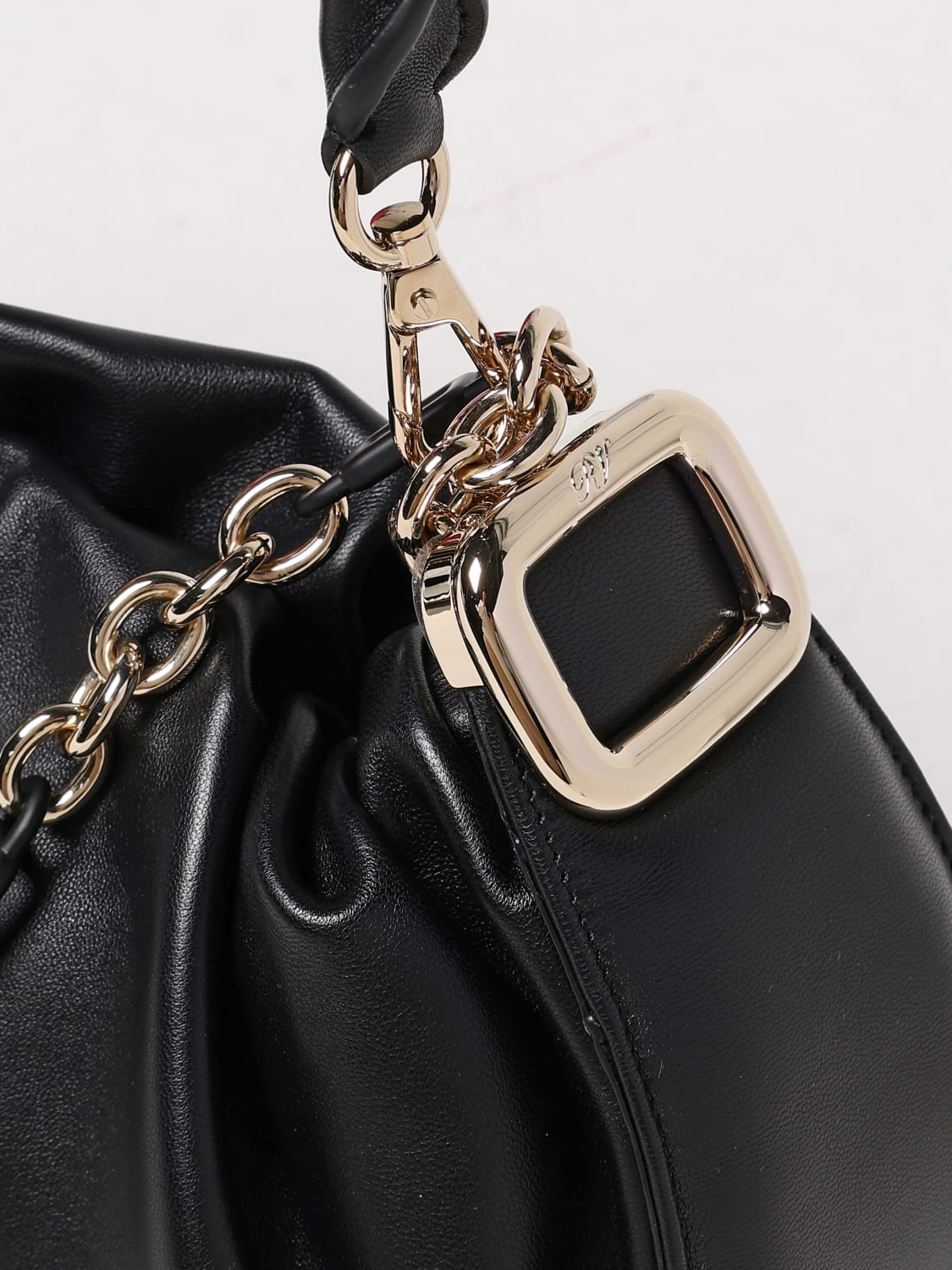 ★SALE★【ROGER VIVIER】ショルダーバッグ/RBWAOGJ0300YDR ROGER VIVIER:ショルダーバッグ レディース - ブラック