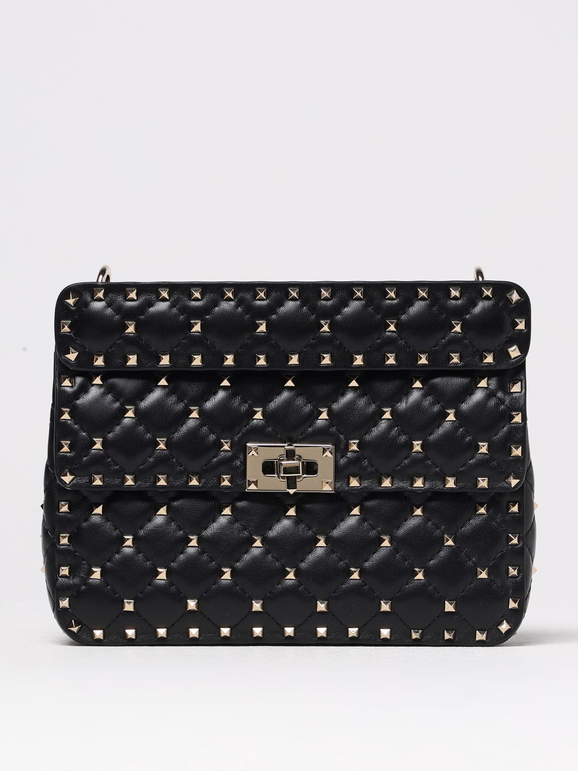 バッグ・カバンその他 VALENTINO GARAVANI Woman Mini bag Black 6W2B0122NAP 0NO Valentino Garavani Black hammered leather mini Vlogo bag