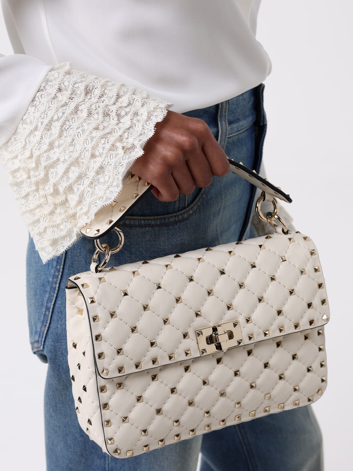 バッグ・カバンその他 VALENTINO Woman Mini bag Yellow Cream 6W2B0122NAP I16 VALENTINO GARAVANI: Shoulder bag woman - Yellow Cream