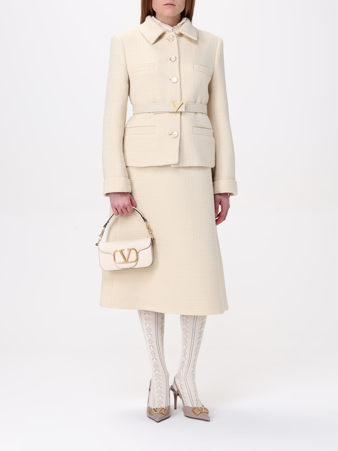 VALENTINO GARAVANI: Shoulder bag woman - Yellow Cream