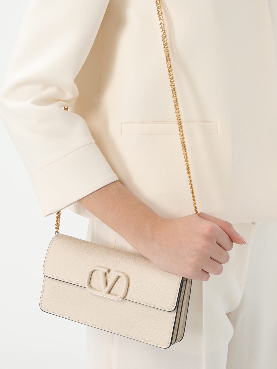 バッグ・カバンその他 VALENTINO Woman Mini bag Yellow Cream 6W2P0S93RQR I16 VALENTINO GARAVANI: Shoulder bag woman - Yellow Cream