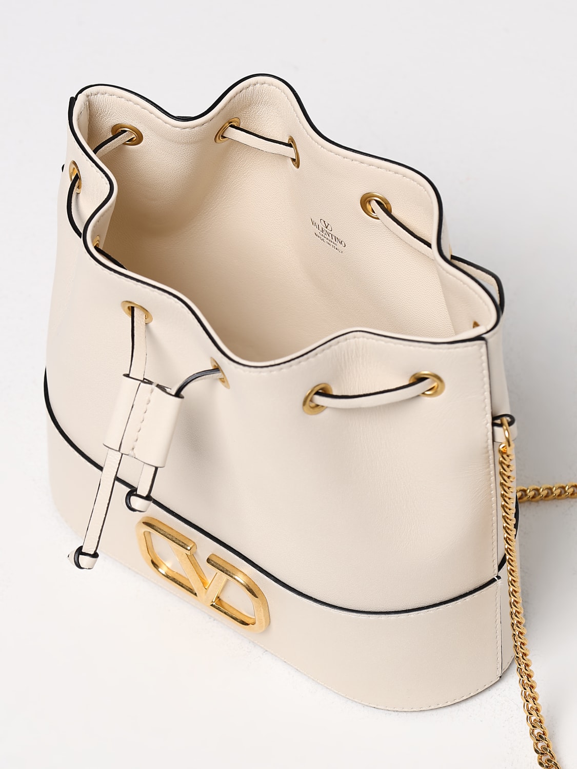 VALENTINO GARAVANI: Shoulder bag woman - Yellow Cream