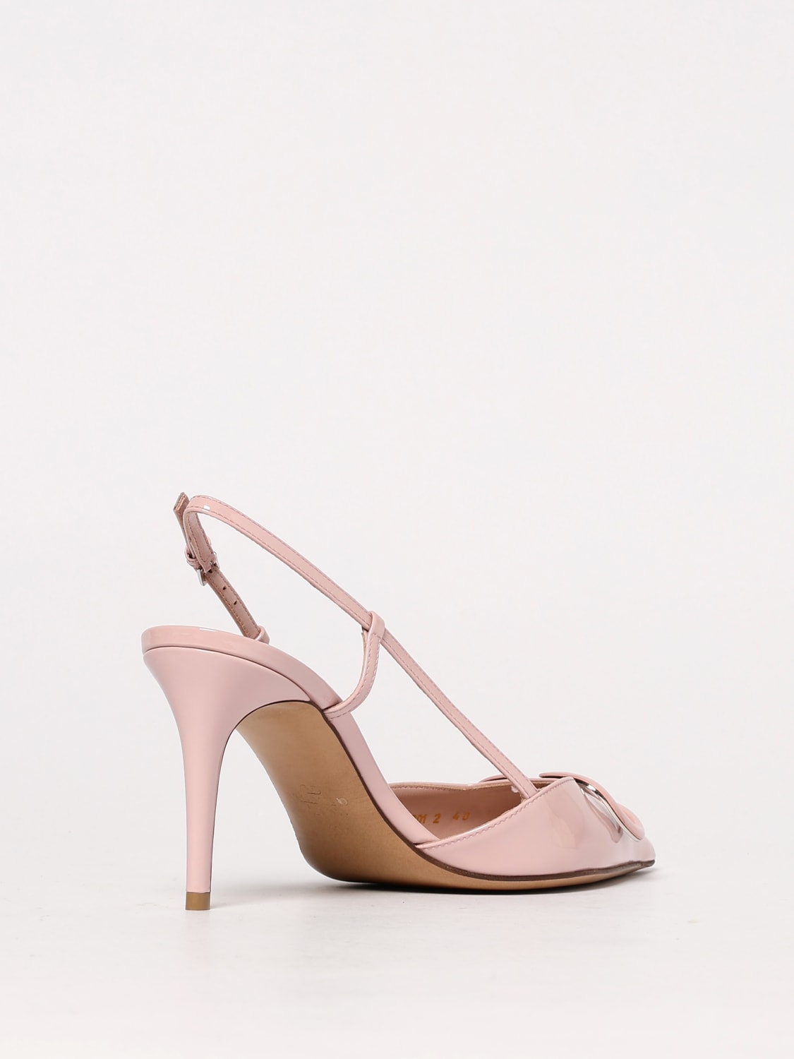 シューズ・サンダルその他 VALENTINO GARAVANI Woman Pumps Pink 6W2S0LQ1YEA CVN Rockstud leather and PVC pumps in pink - Valentino Garavani